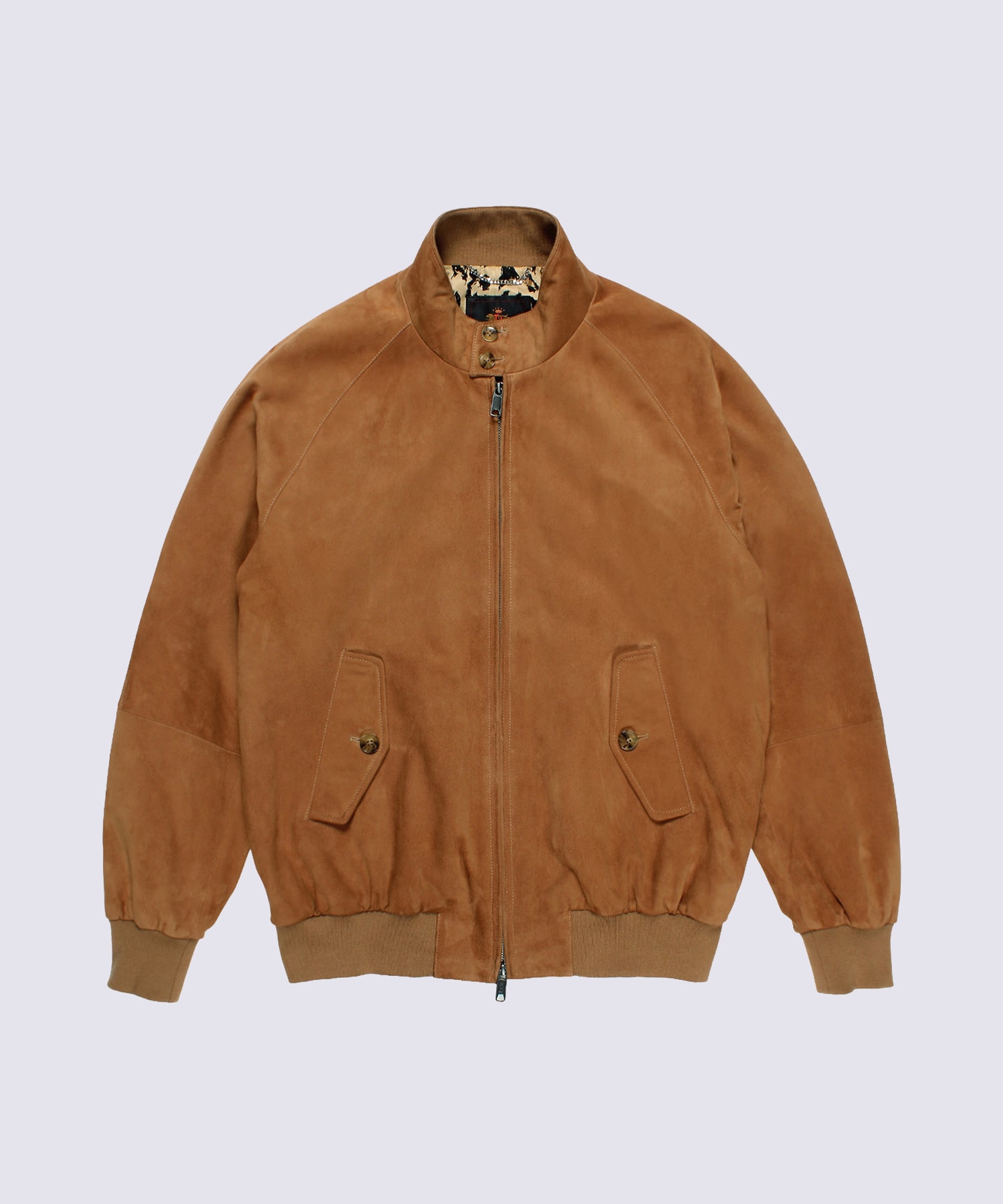 BARACUTA / G9 SUEDE LEATHER HARRINGTON JACKET
