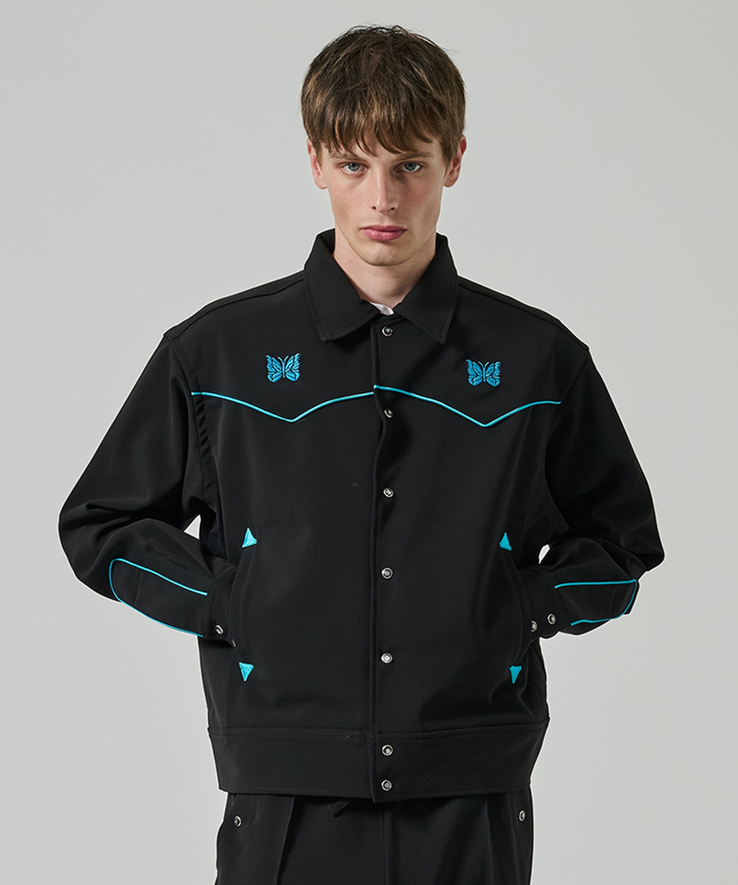 Piping Cowboy Jacket - Poly Double Cloth