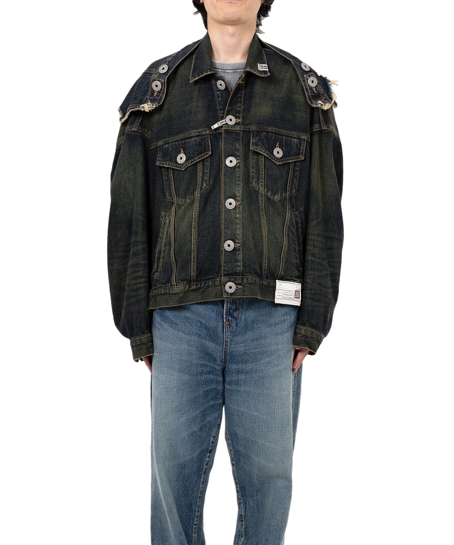 DECONSTRUCTED DENIM BLOUSON