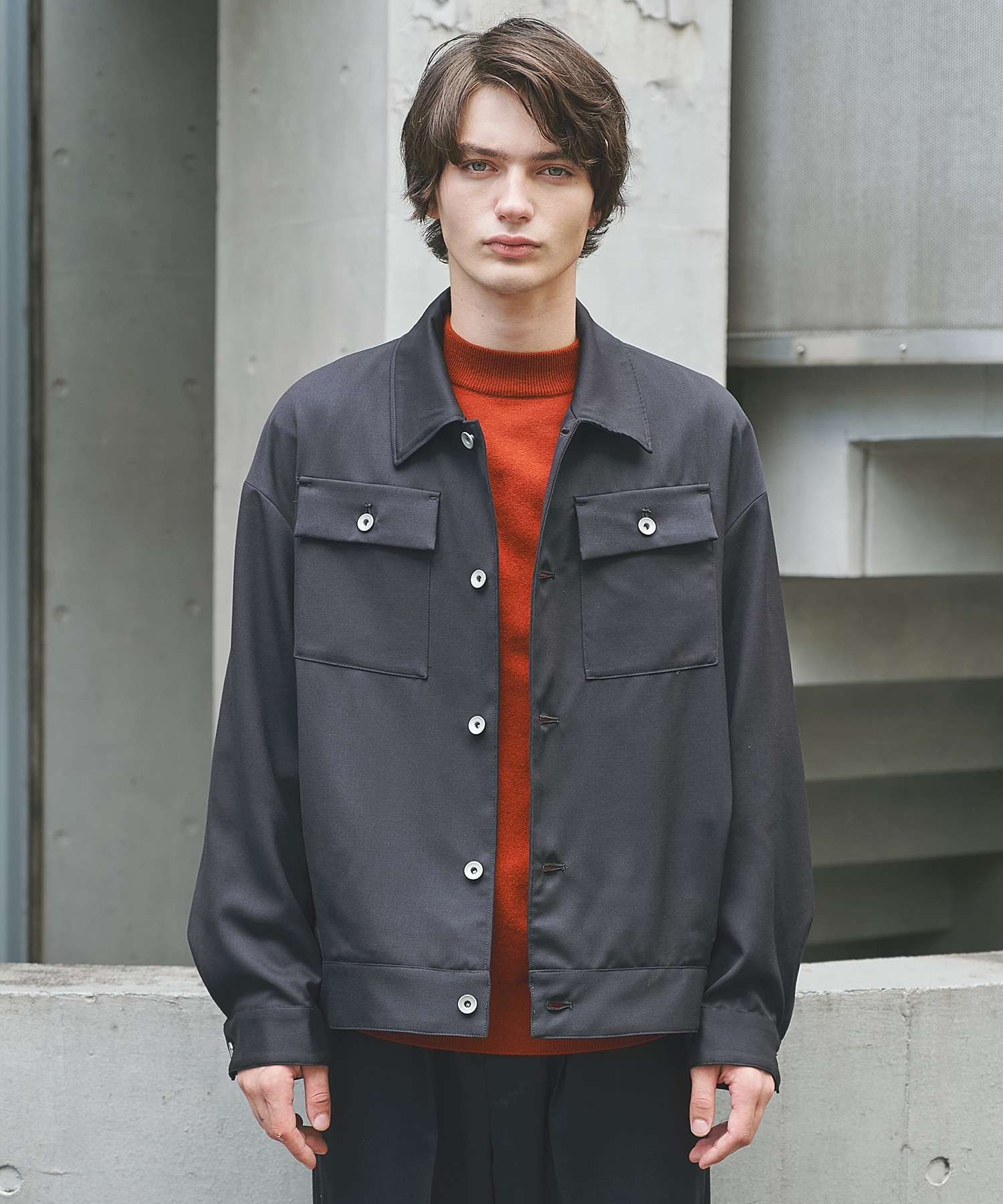 BAP WOOL トラッカージャケット