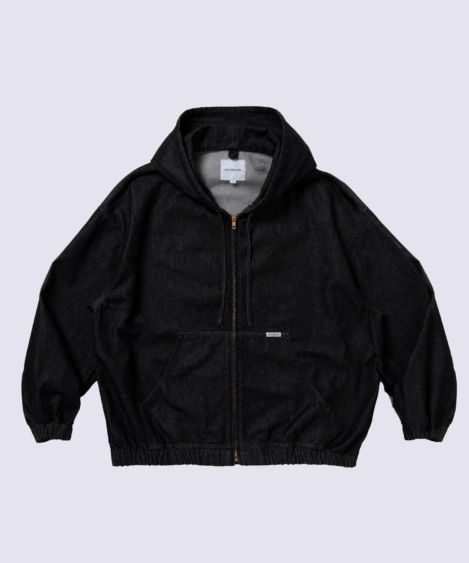 12.5oz Denim Zip Up Hooded Jacket