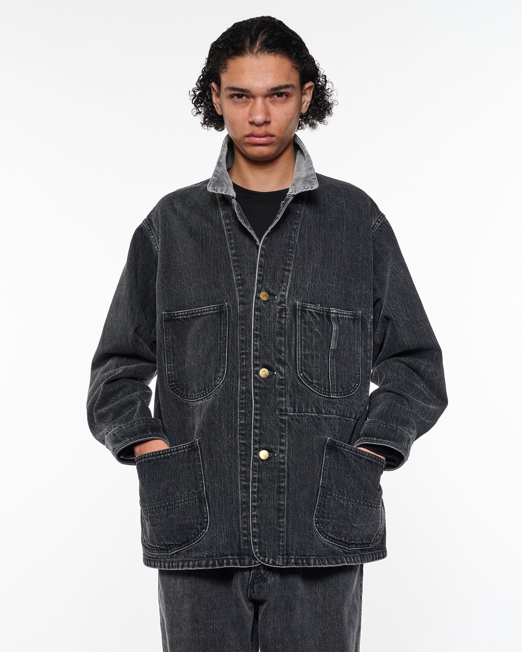オーガニックコットン 13.5oz セルビッチデニム / カバーオールジャケット