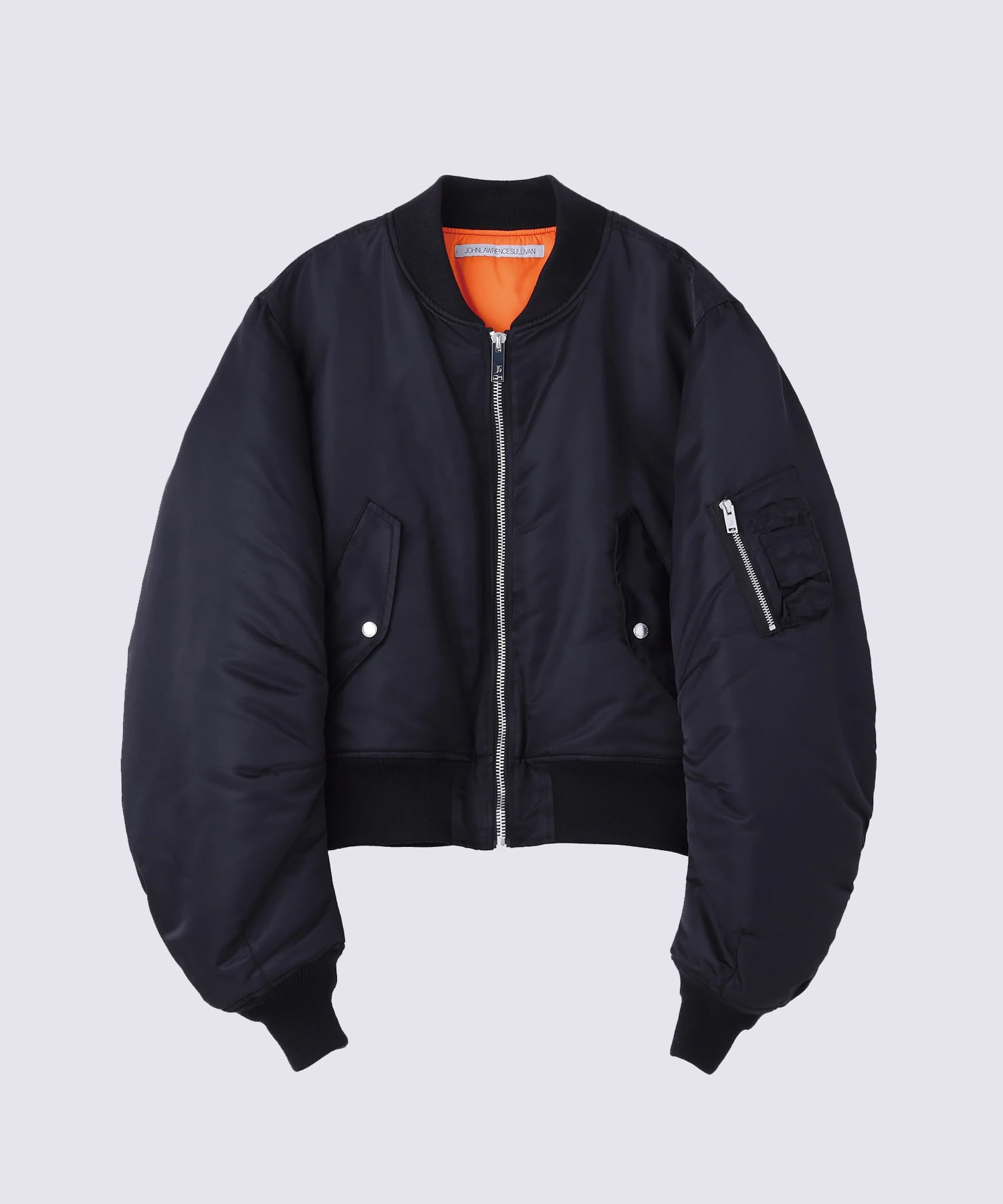 NYLON MASSIVE ROUNDED SLEEVE BOMBER JACKET