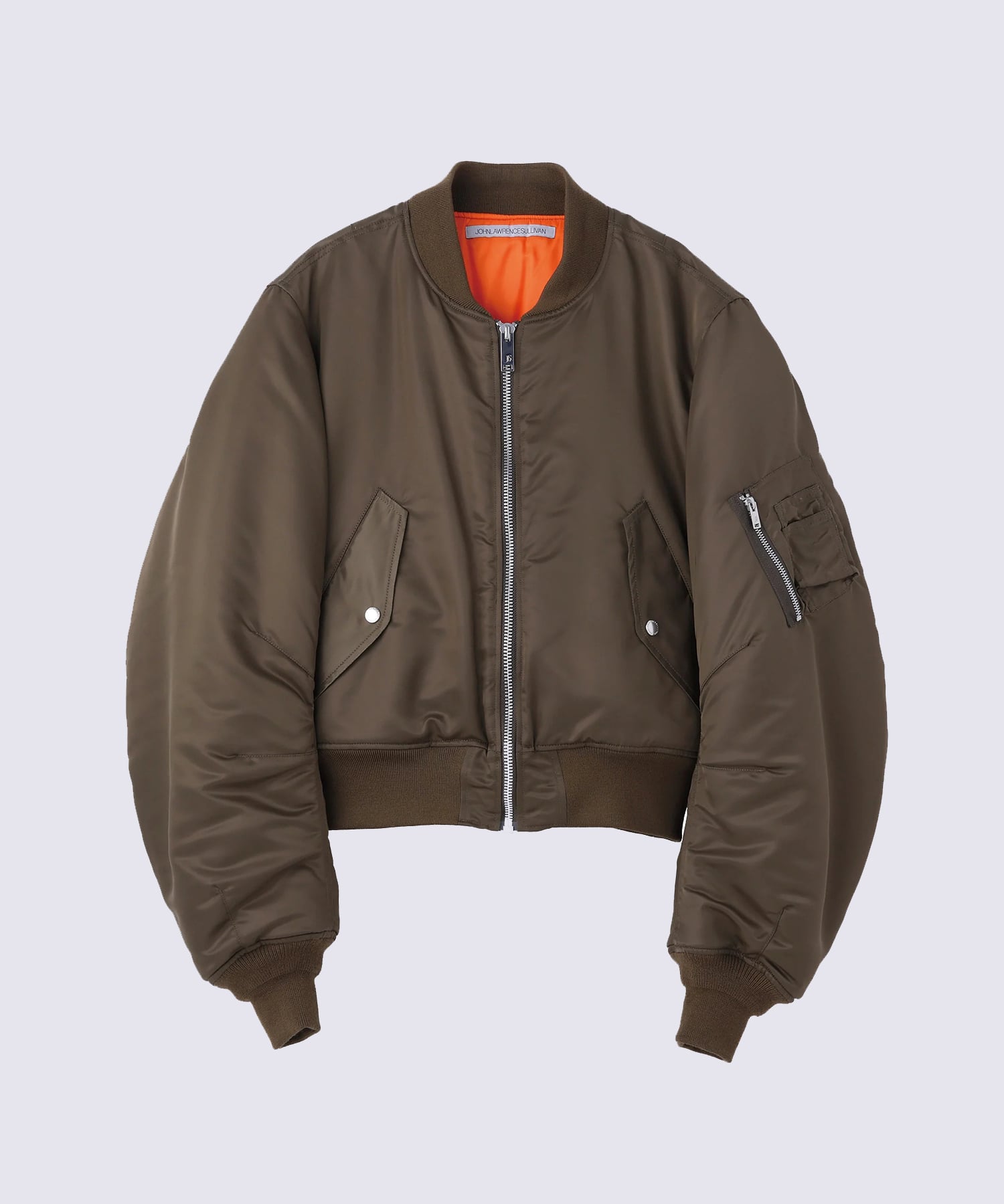 NYLON MASSIVE ROUNDED SLEEVE BOMBER JACKET