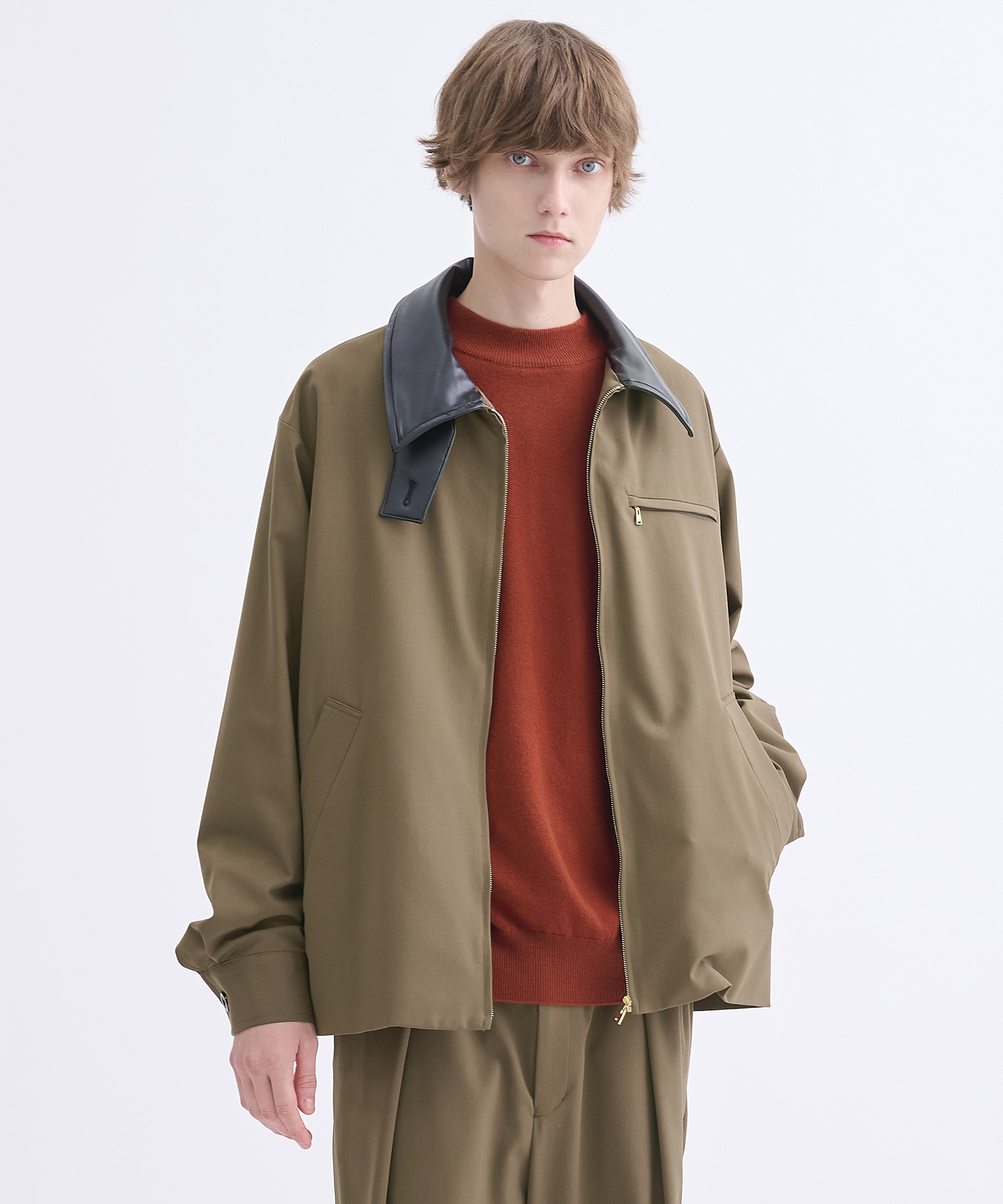 別注 Leather Color Zip Blouson