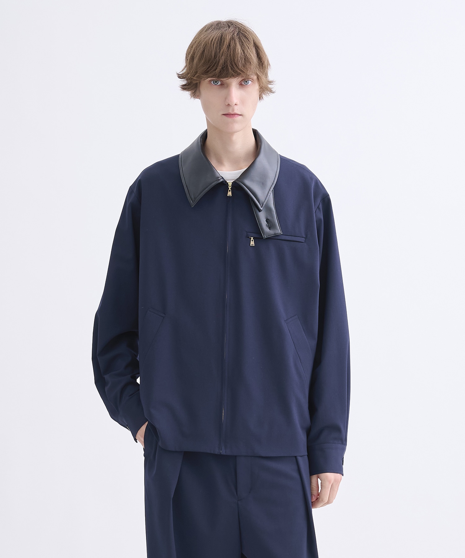 別注 Leather Color Zip Blouson