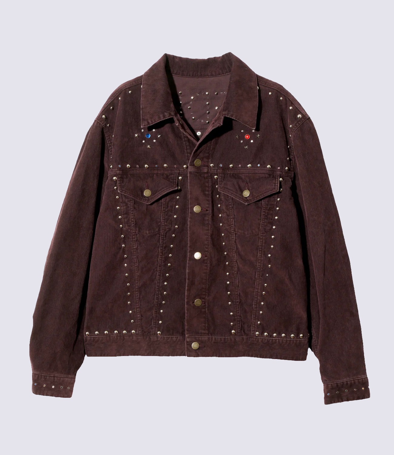 Studded Jean Jacket - 14W Corduroy