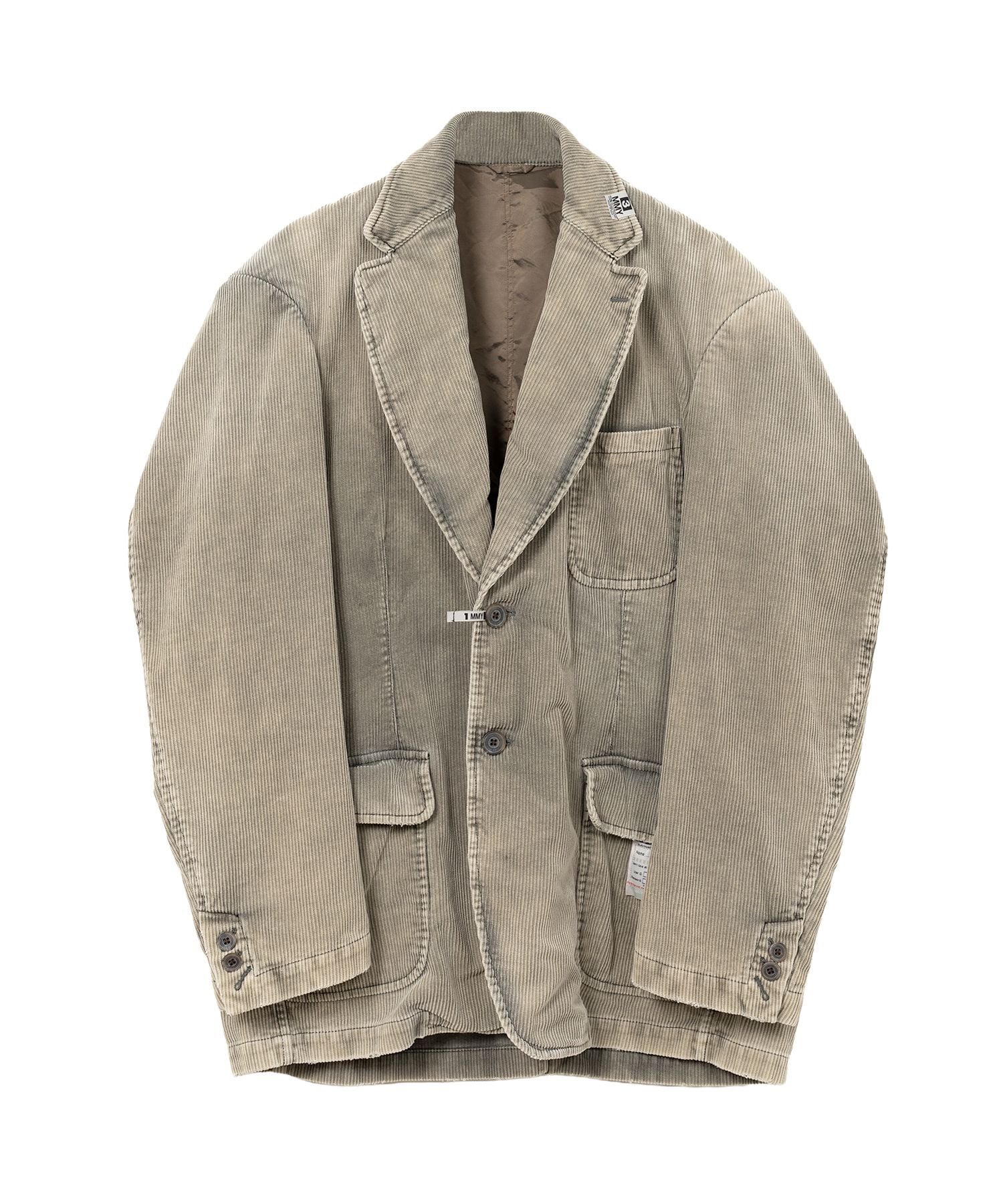 DISTRESSED CORDUROY BLAZER