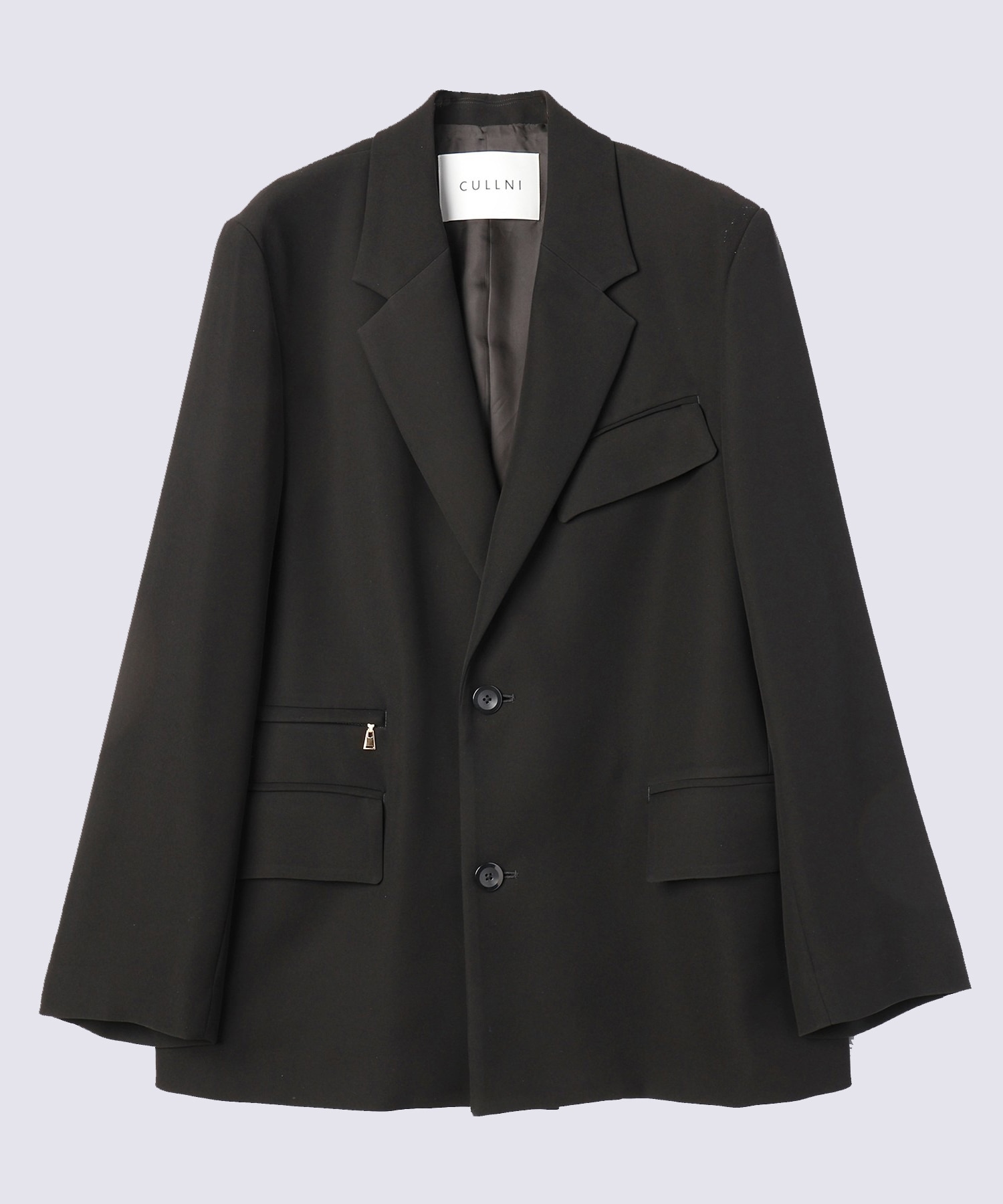 Double Cloth Twill Zip Pocket Tailored Jacket