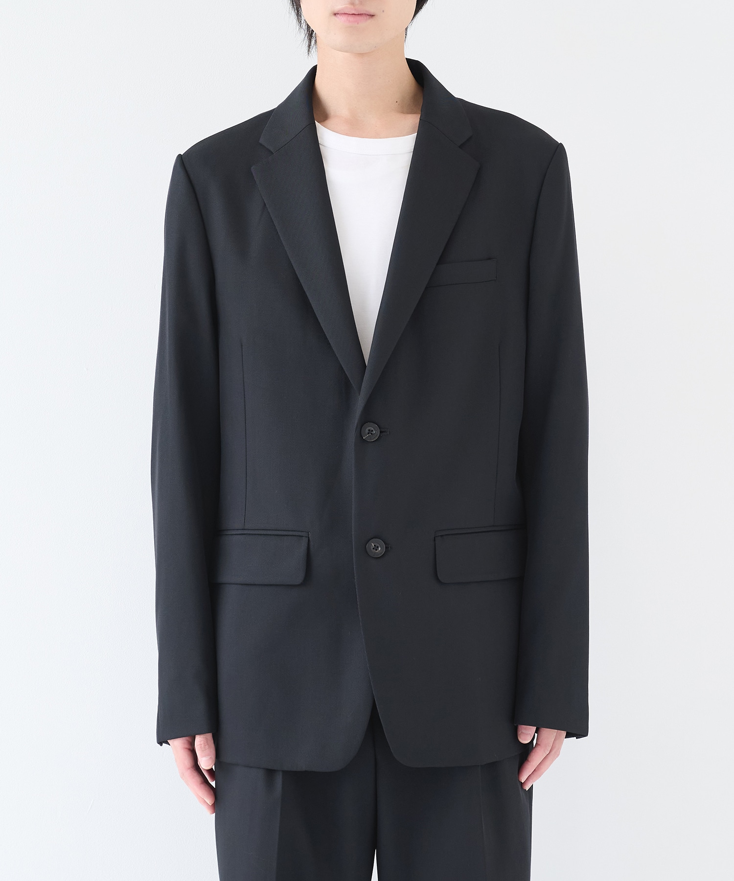 NOTCHED LAPEL SINGLE JAKET