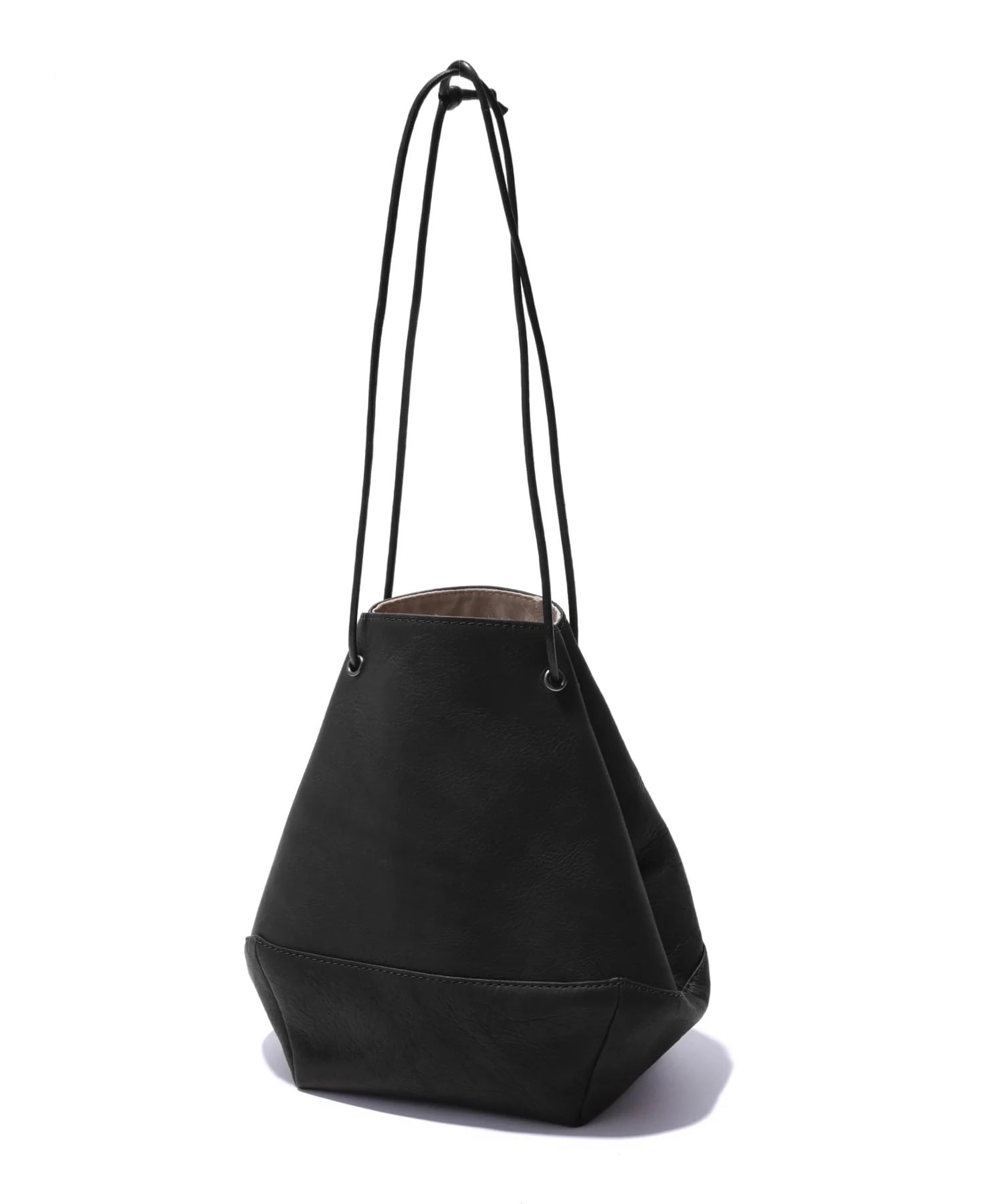 IMPERMA-LEATHER /2WAY DRAWSTRING POUCH