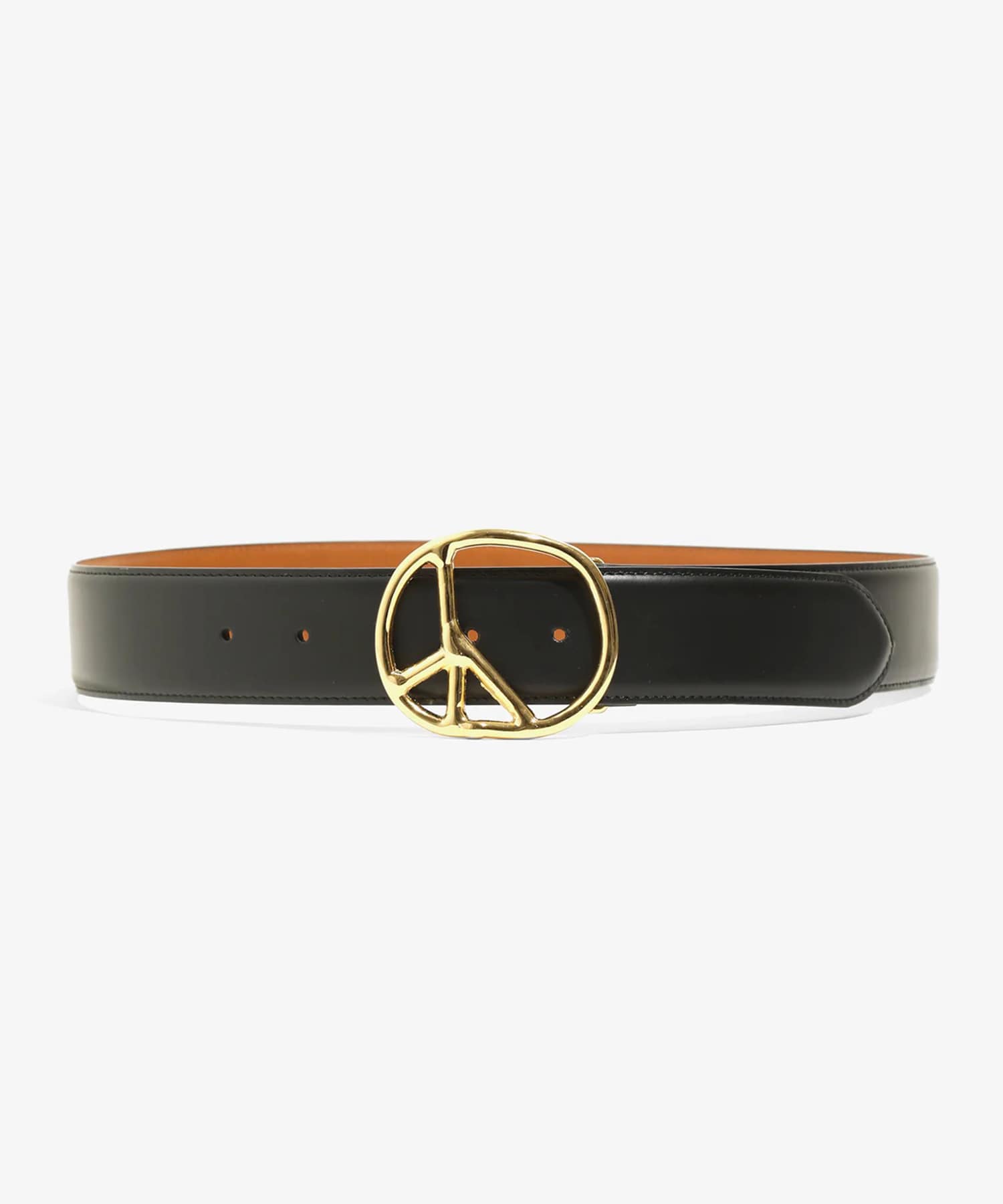 Peace Buckle Belt - Steer Lthr.