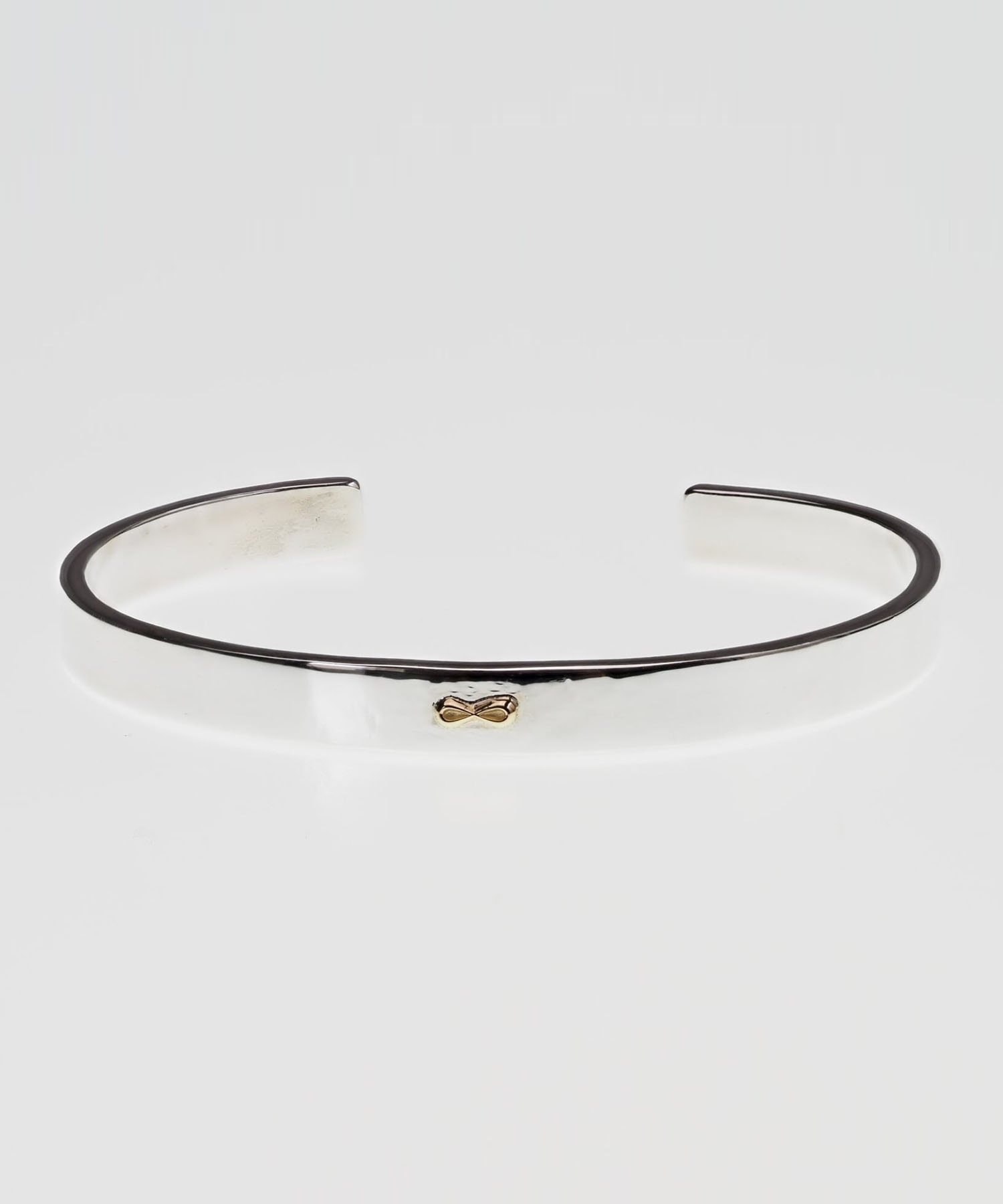 BN-010 K18マーク付き平打ちバングル 6mm