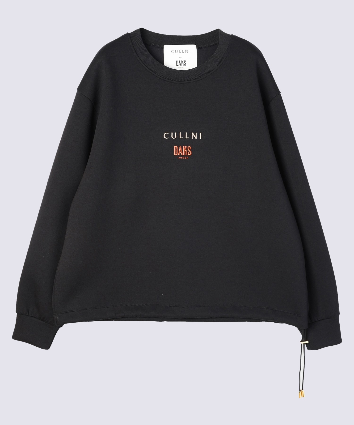 CULLNI for DAKS LONDON Drawstring Logo Embroidery Pullover