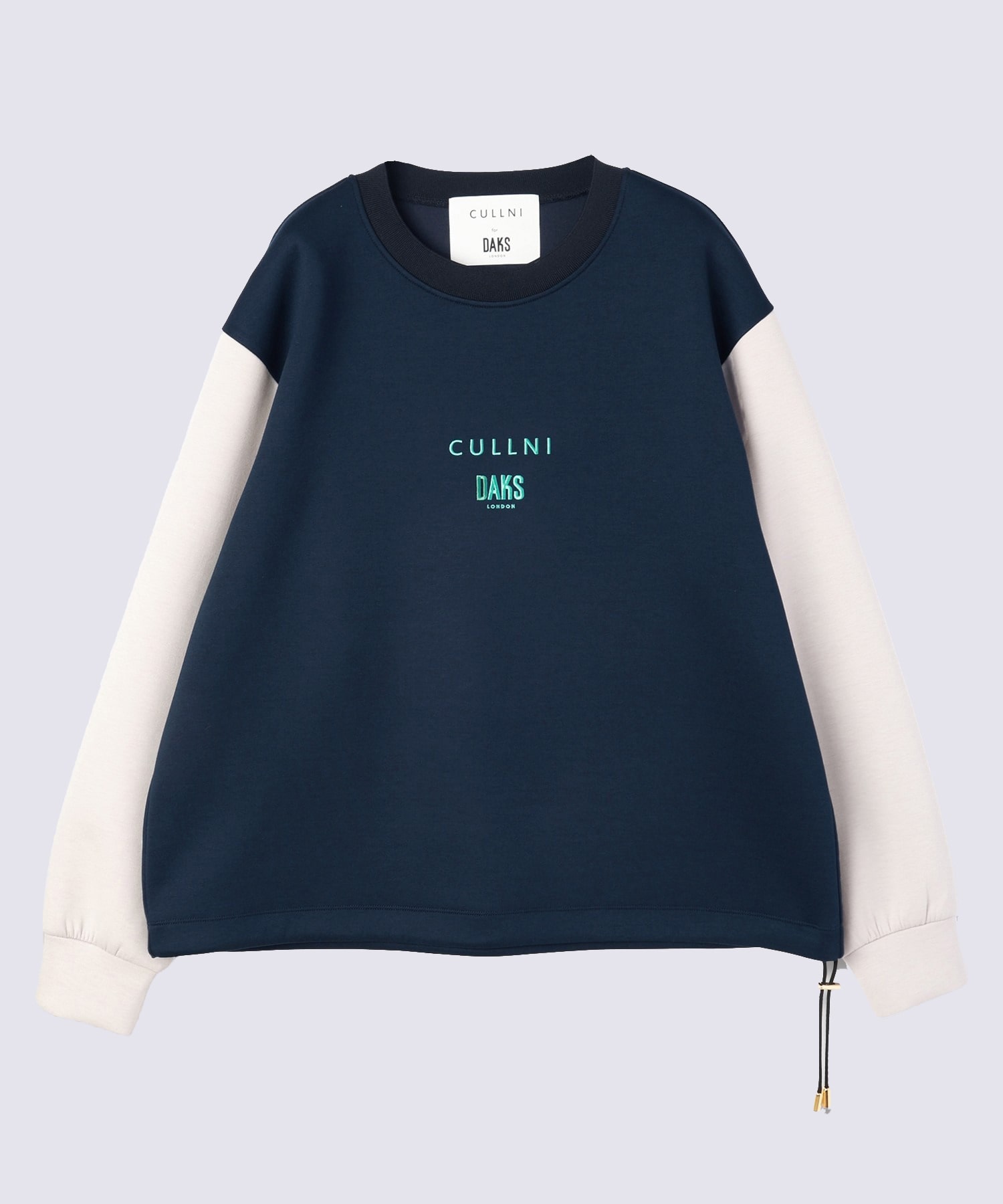 CULLNI for DAKS LONDON Drawstring Logo Embroidery Pullover