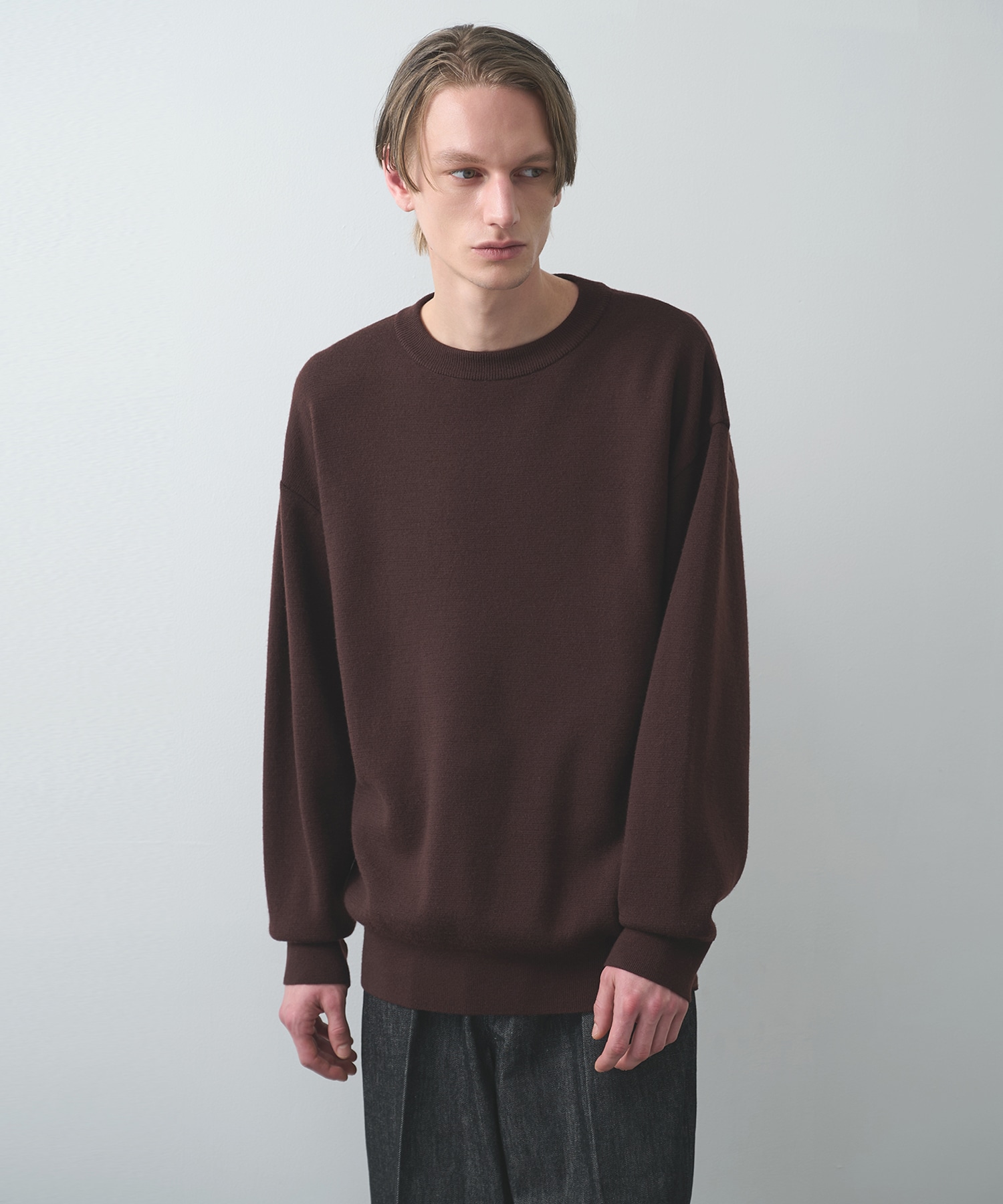 CASHMERE WOOL CREWNECK KNIT