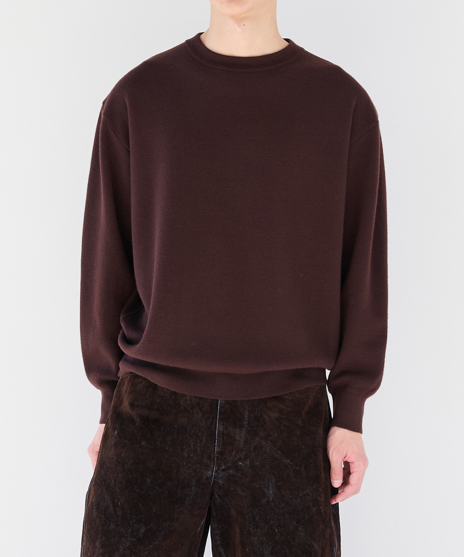 CASHMERE WOOL CREWNECK KNIT
