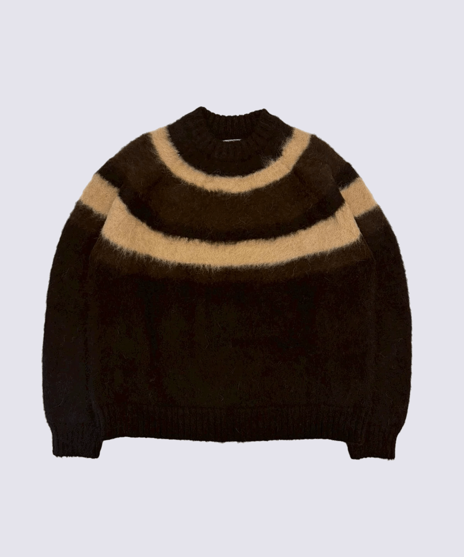 ALPACA BRUSHED STRIPED JUMPER
