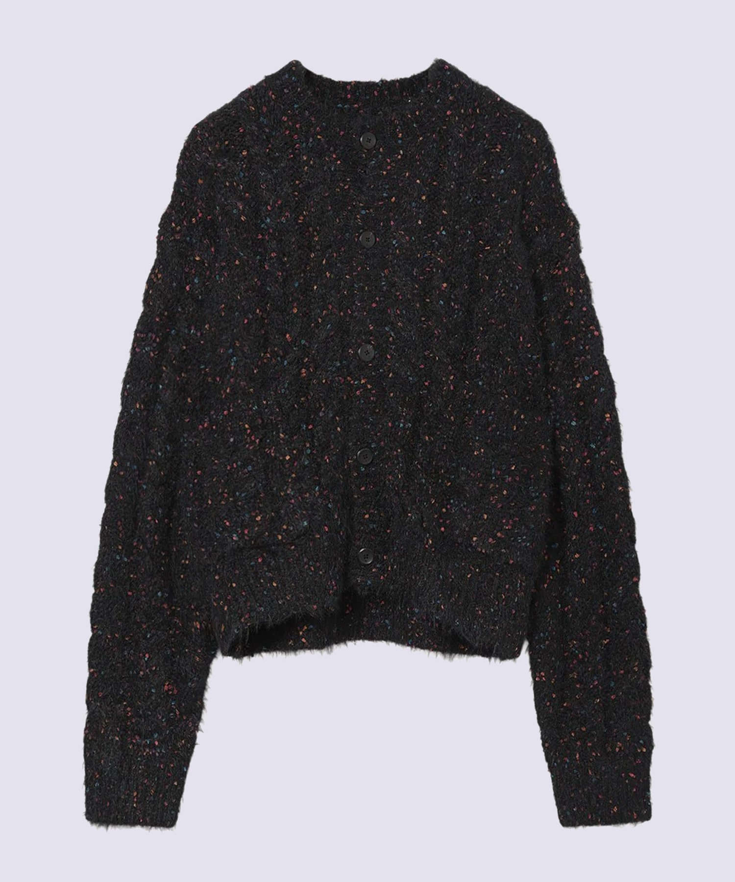 Color Nep Mole Knit Cardigan