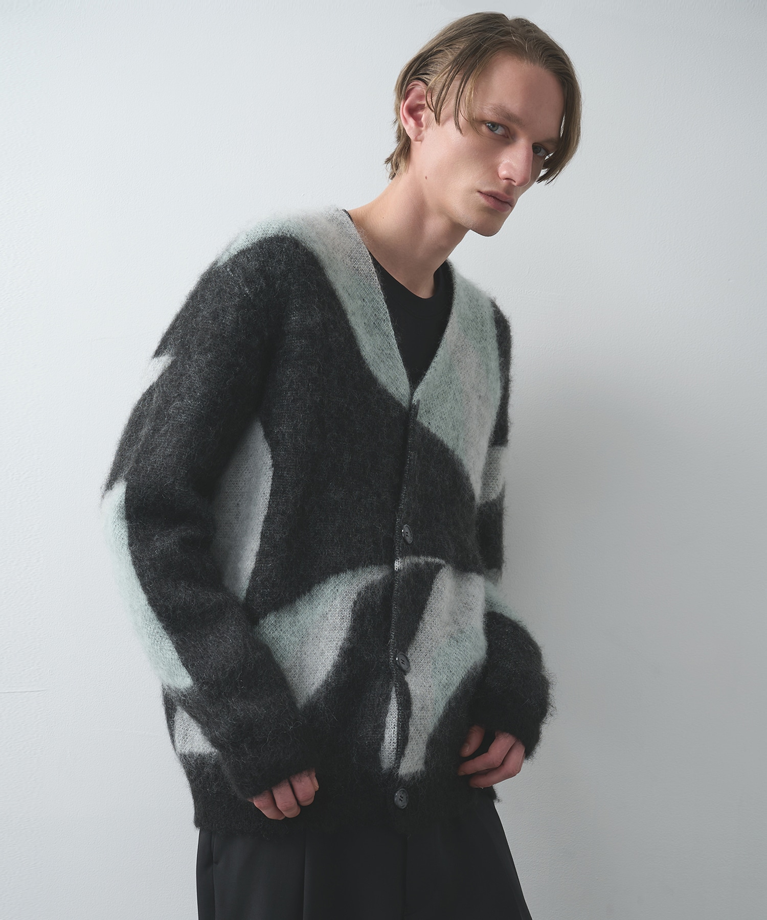 別注 Mohair Jacquard Cardigan