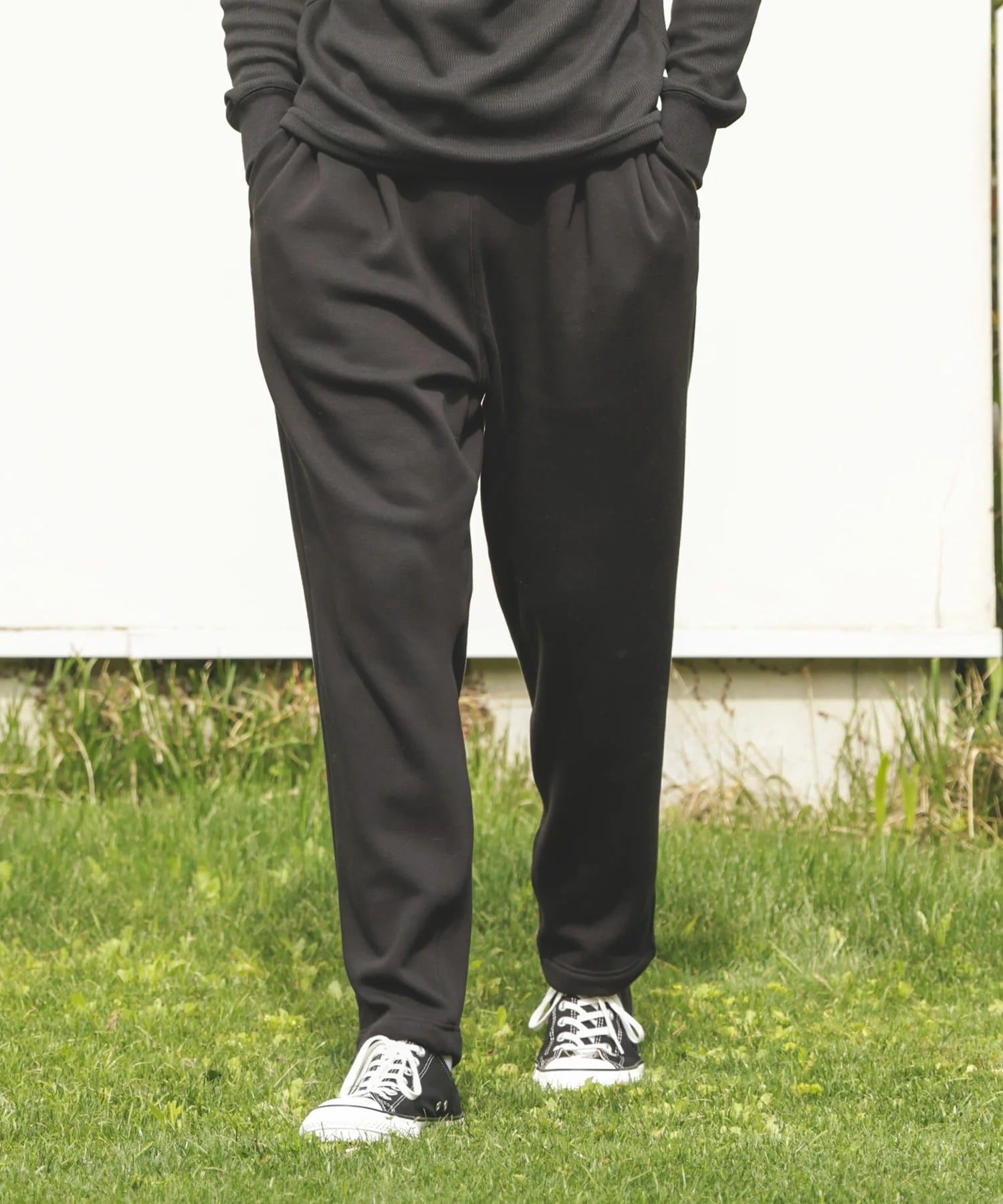 SUPER HEAT JERSEY /TAPERED EASY KNIT PANTS