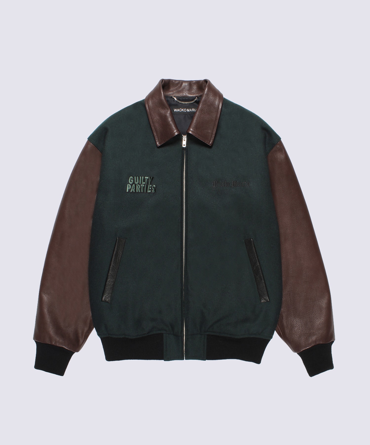 LEATHER VARSITY JACKET ( TYPE-2 )