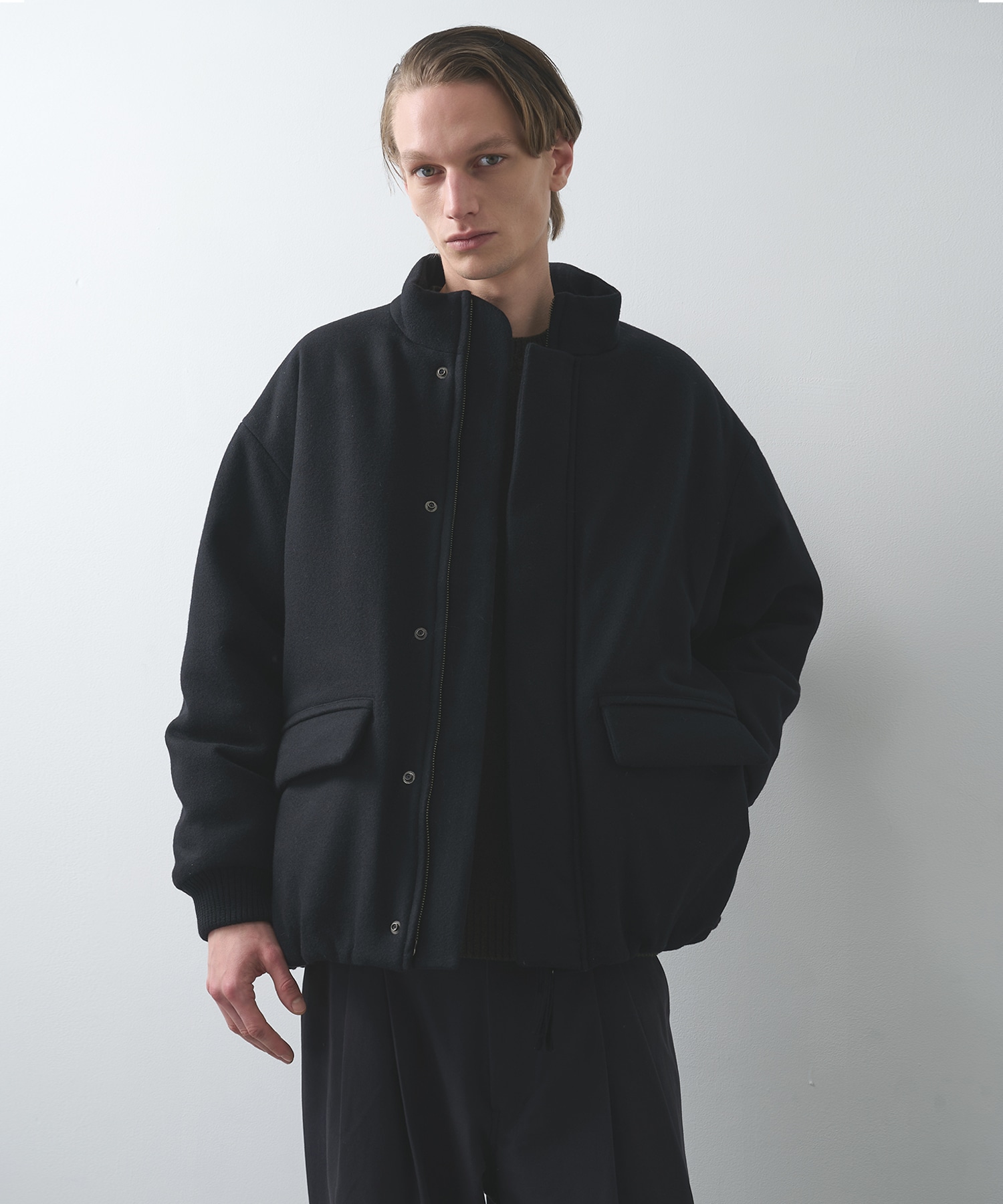 Padded wool blouson