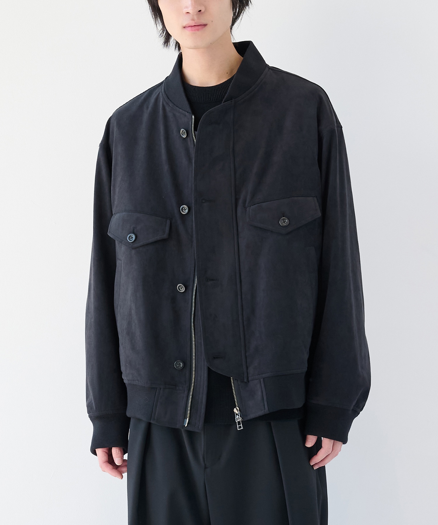 別注 4 Pockets Zip-up Rib Blouson