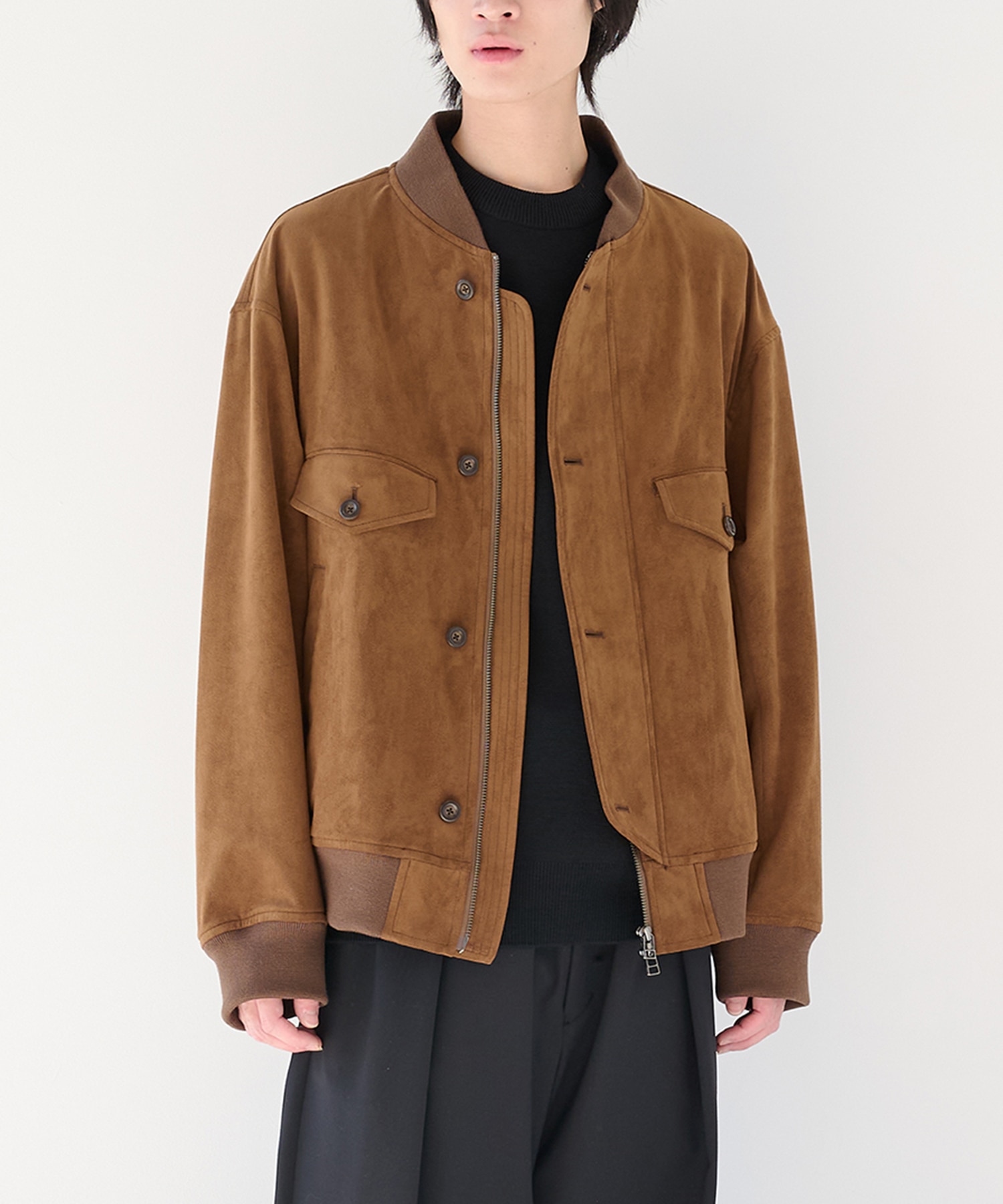 別注 4 Pockets Zip-up Rib Blouson