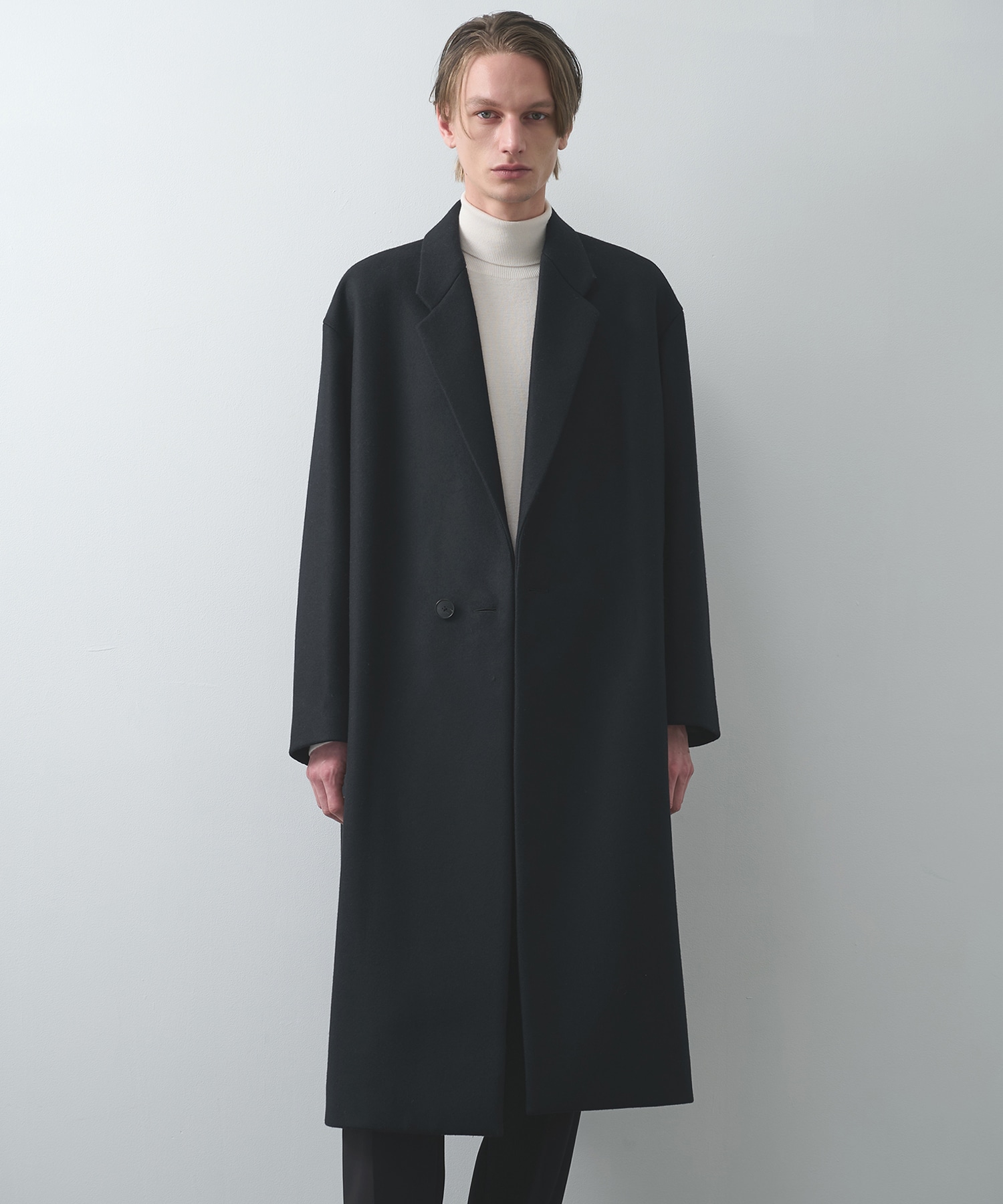 Super140 Wool Melton Over Chester Coat