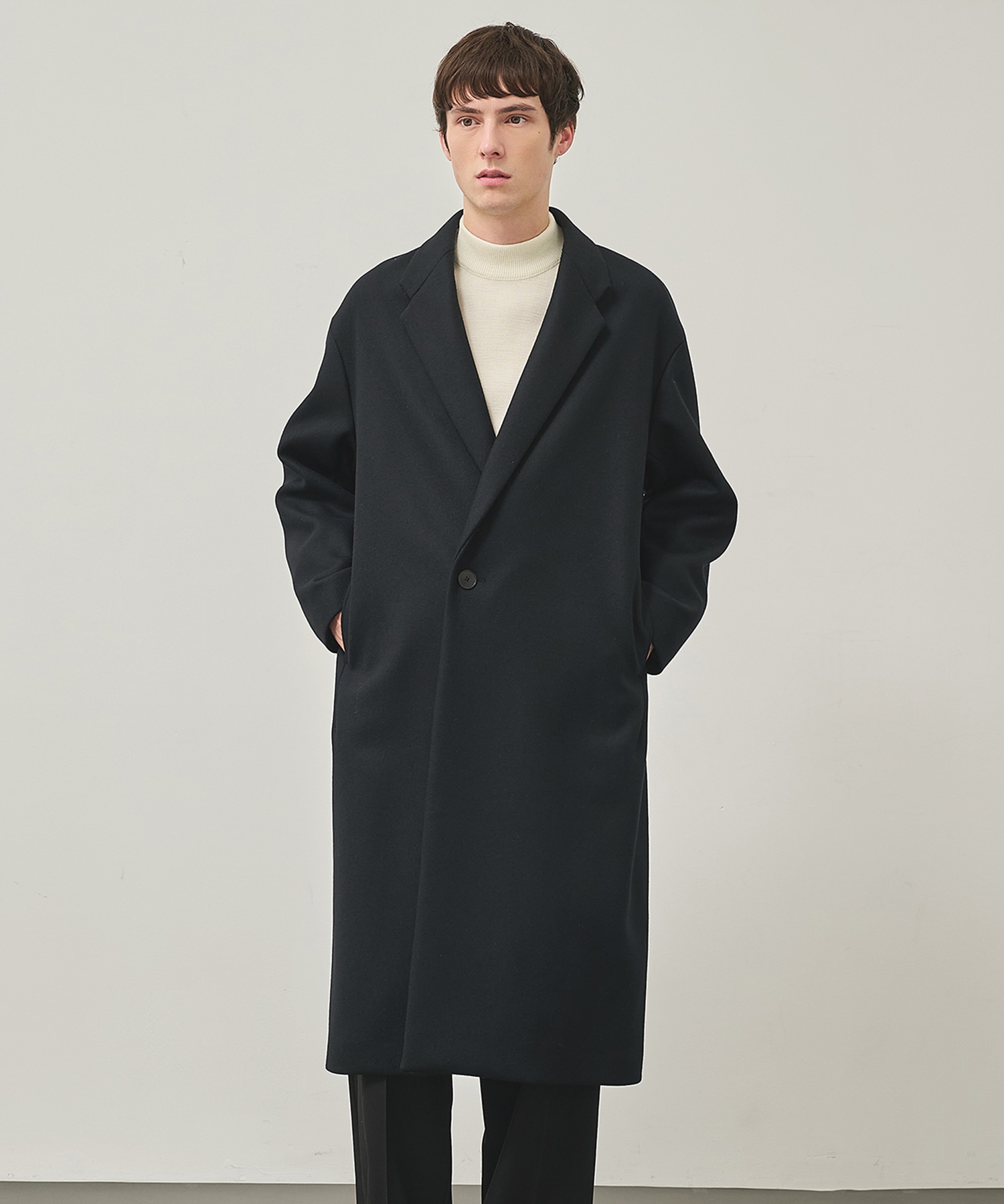 Super140 Wool Melton Over Chester Coat