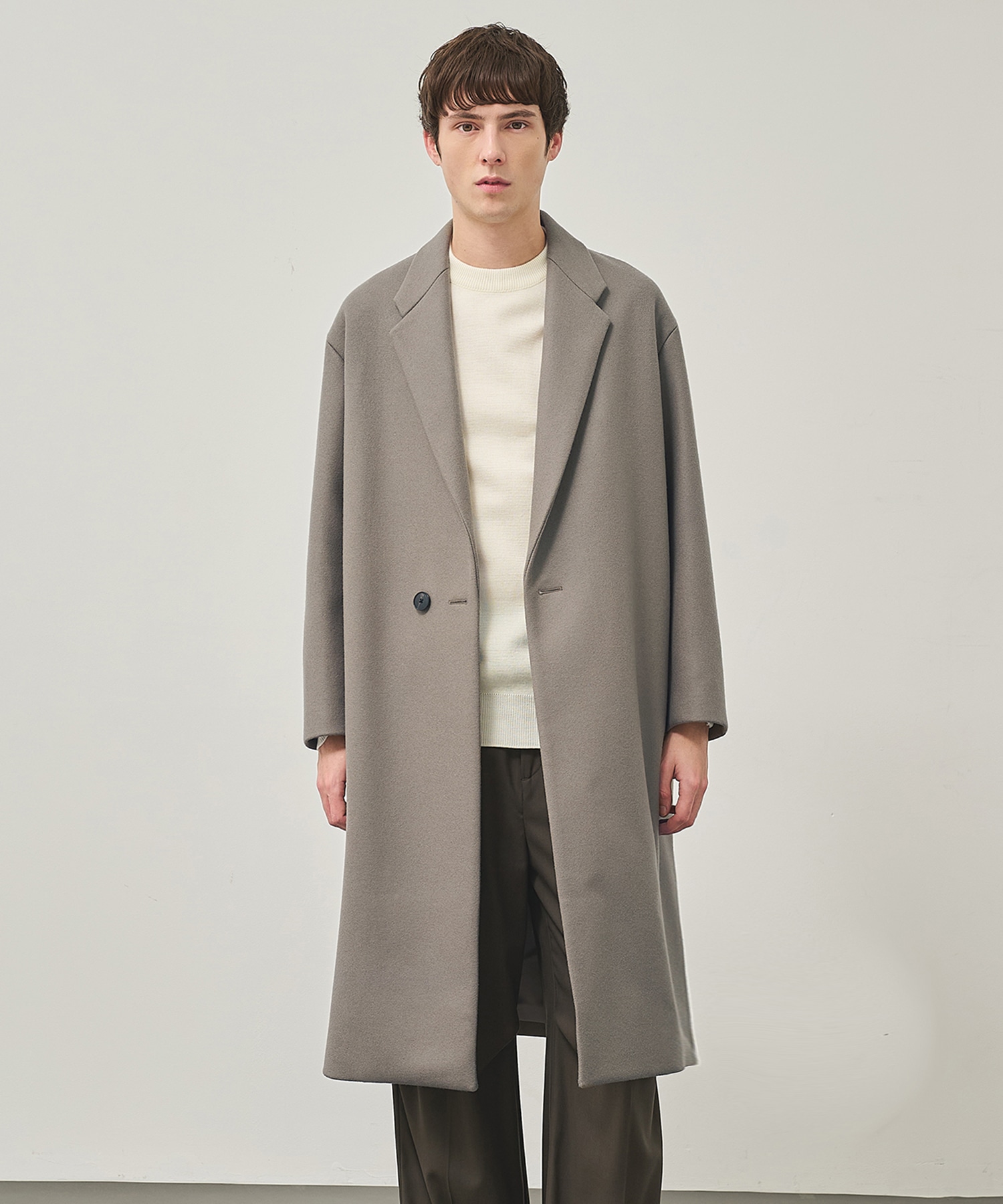 Super140 Wool Melton Over Chester Coat