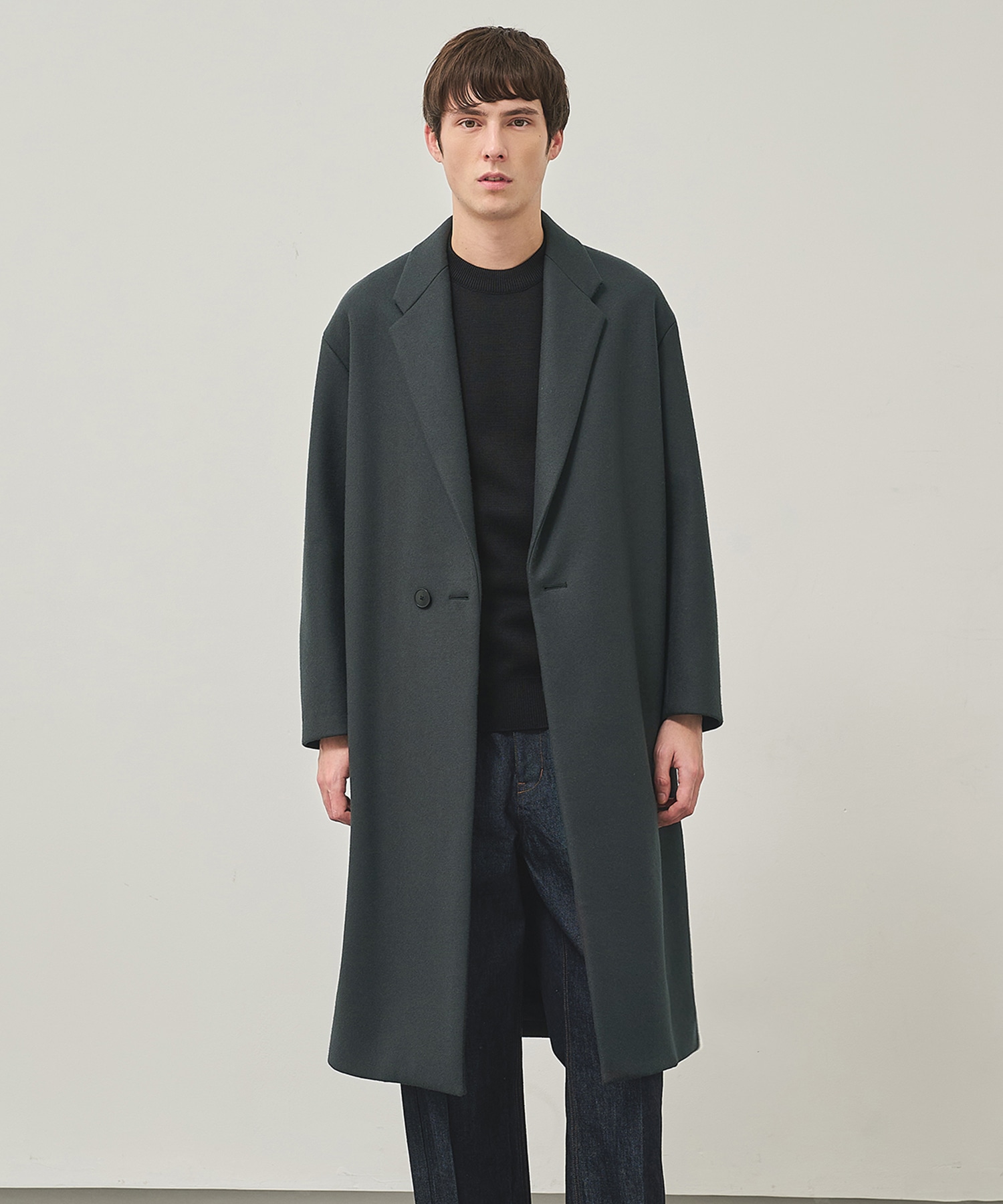 Super140 Wool Melton Over Chester Coat