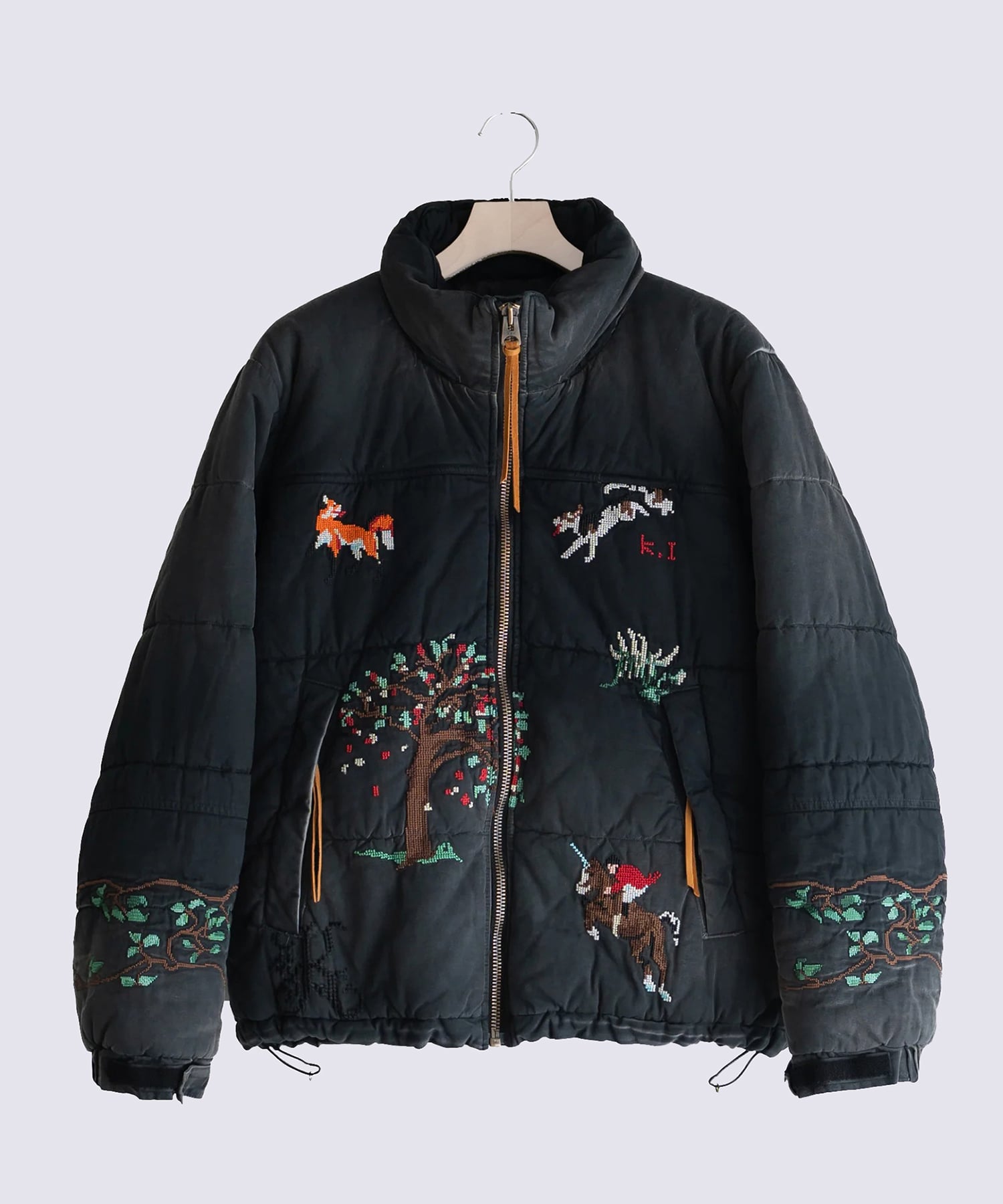 Vintage-effect puffer jacket
