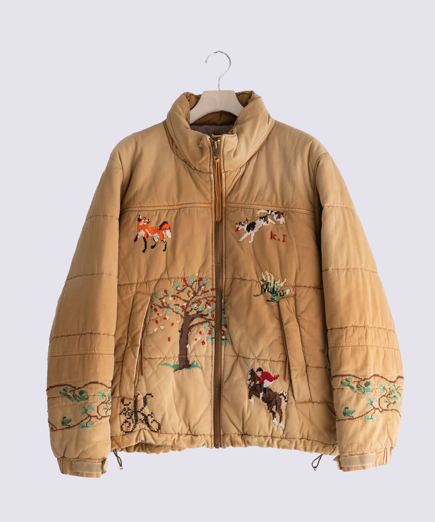 Vintage-effect puffer jacket
