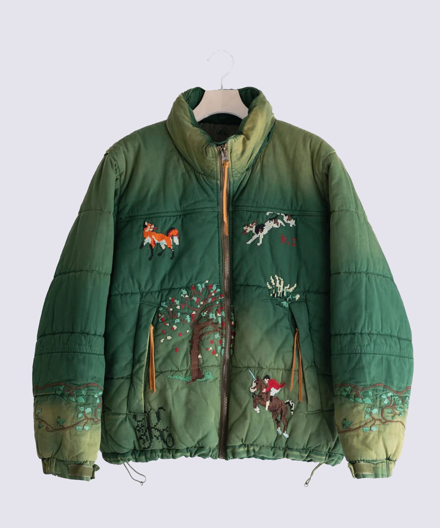 Vintage-effect puffer jacket