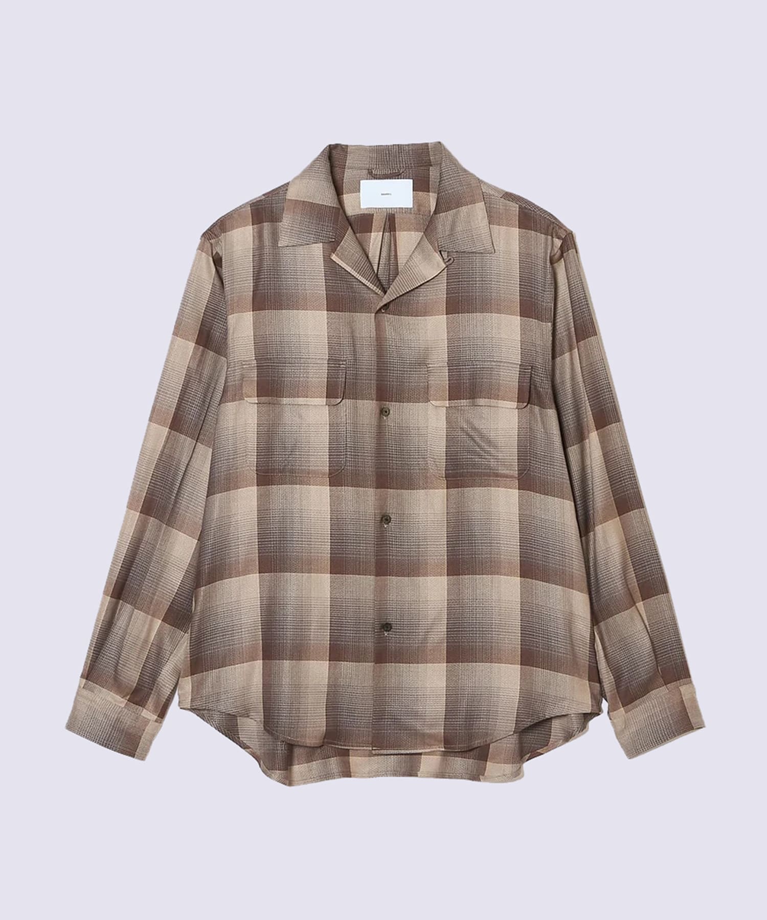 OMBRE OPEN COLLAR SHIRT