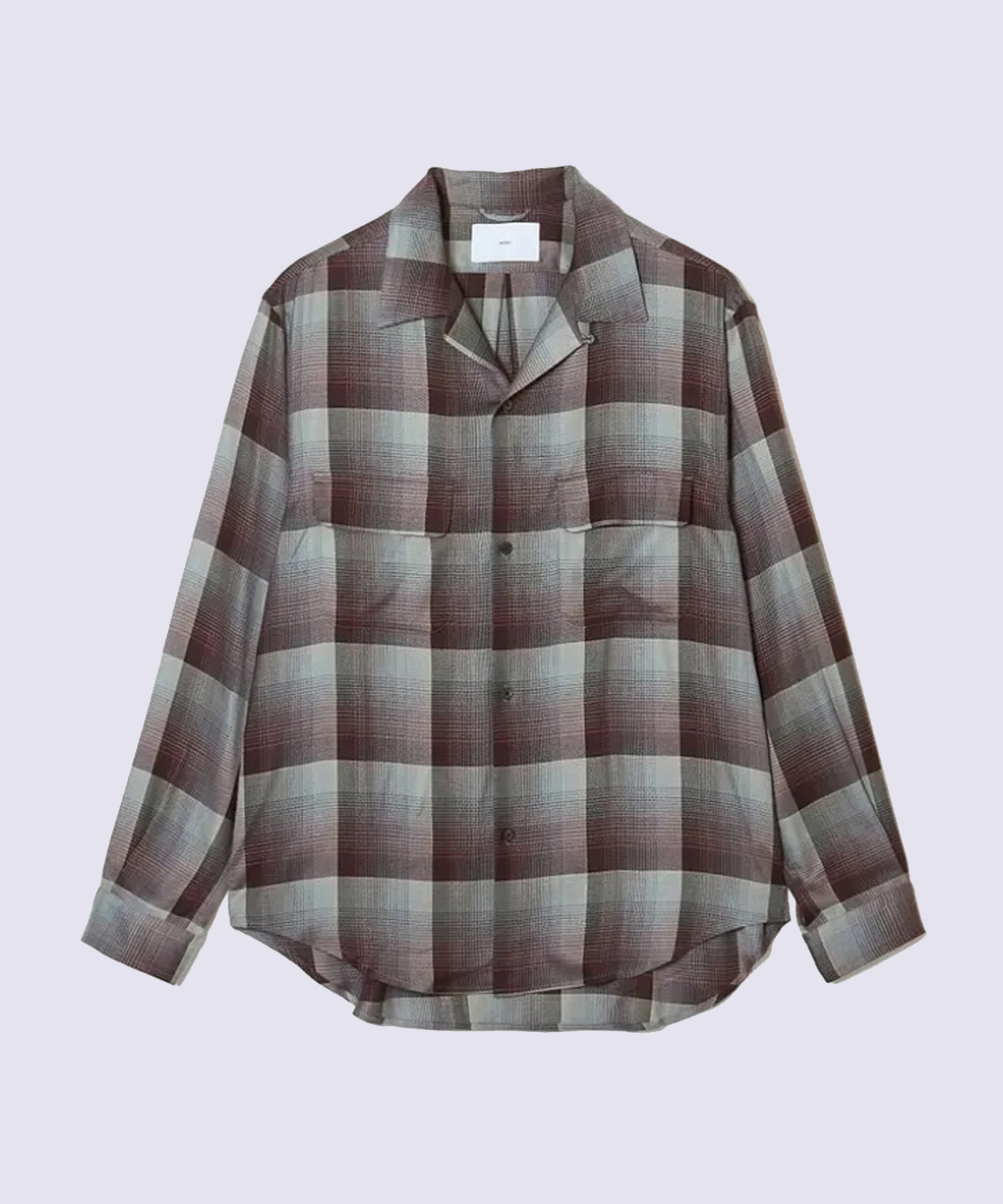 OMBRE OPEN COLLAR SHIRT