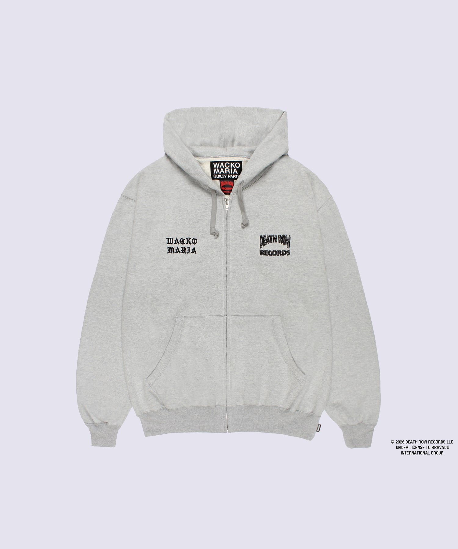 DEATH ROW RECORDS / HEAVY WEIGHT FULL ZIP HOODED SWEAT SHIRT