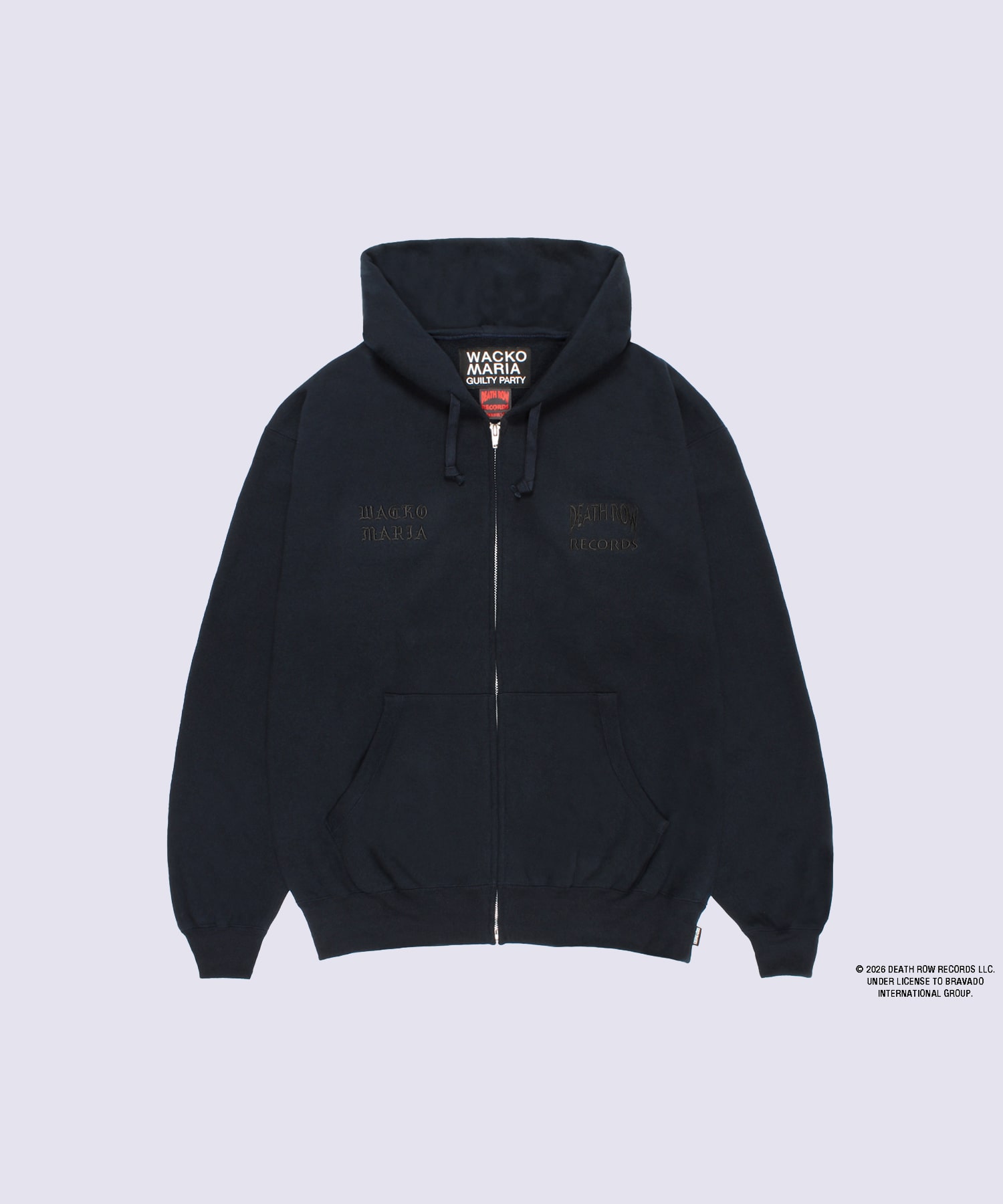 DEATH ROW RECORDS / HEAVY WEIGHT FULL ZIP HOODED SWEAT SHIRT