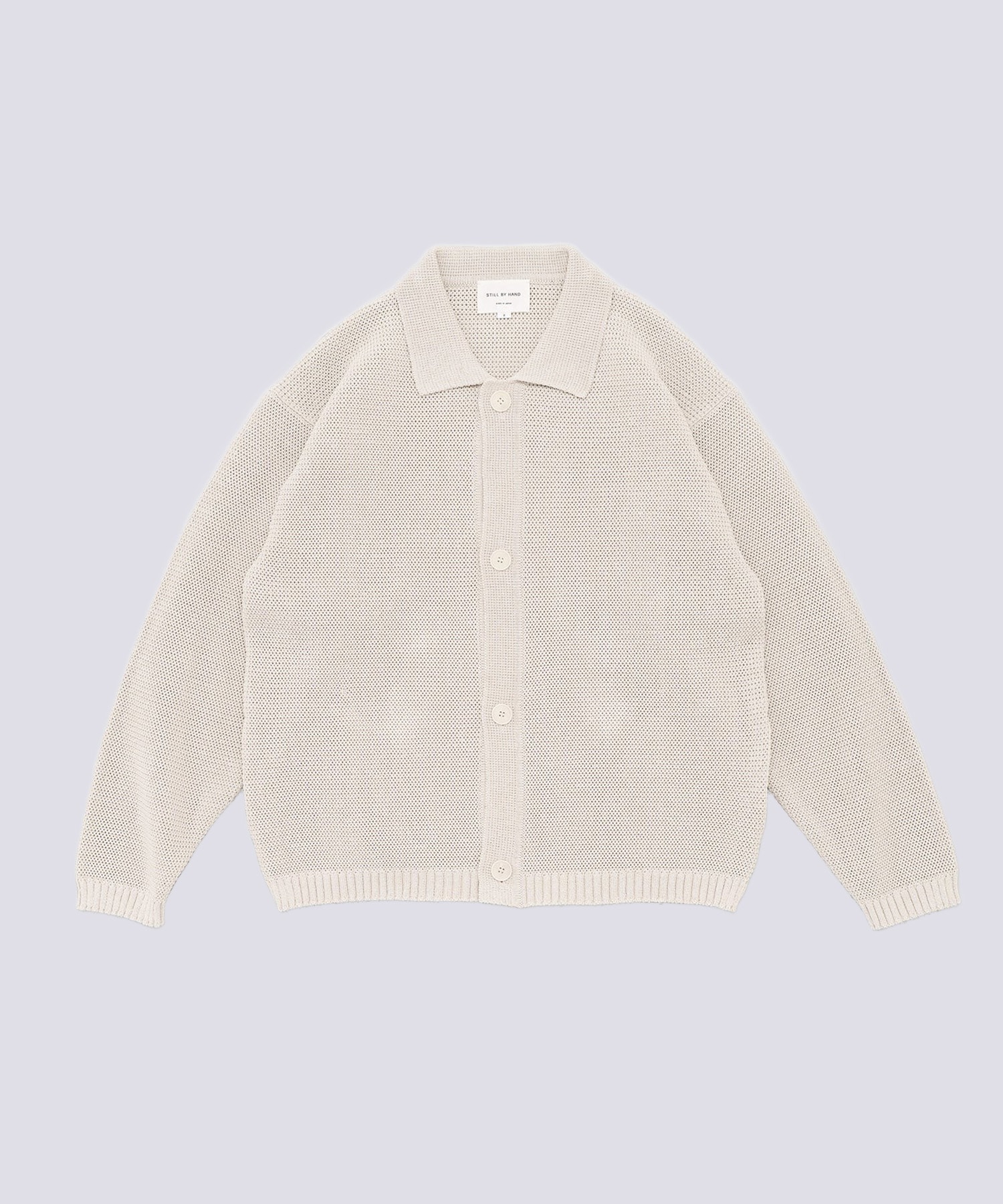 Paper mixed knitted blouson