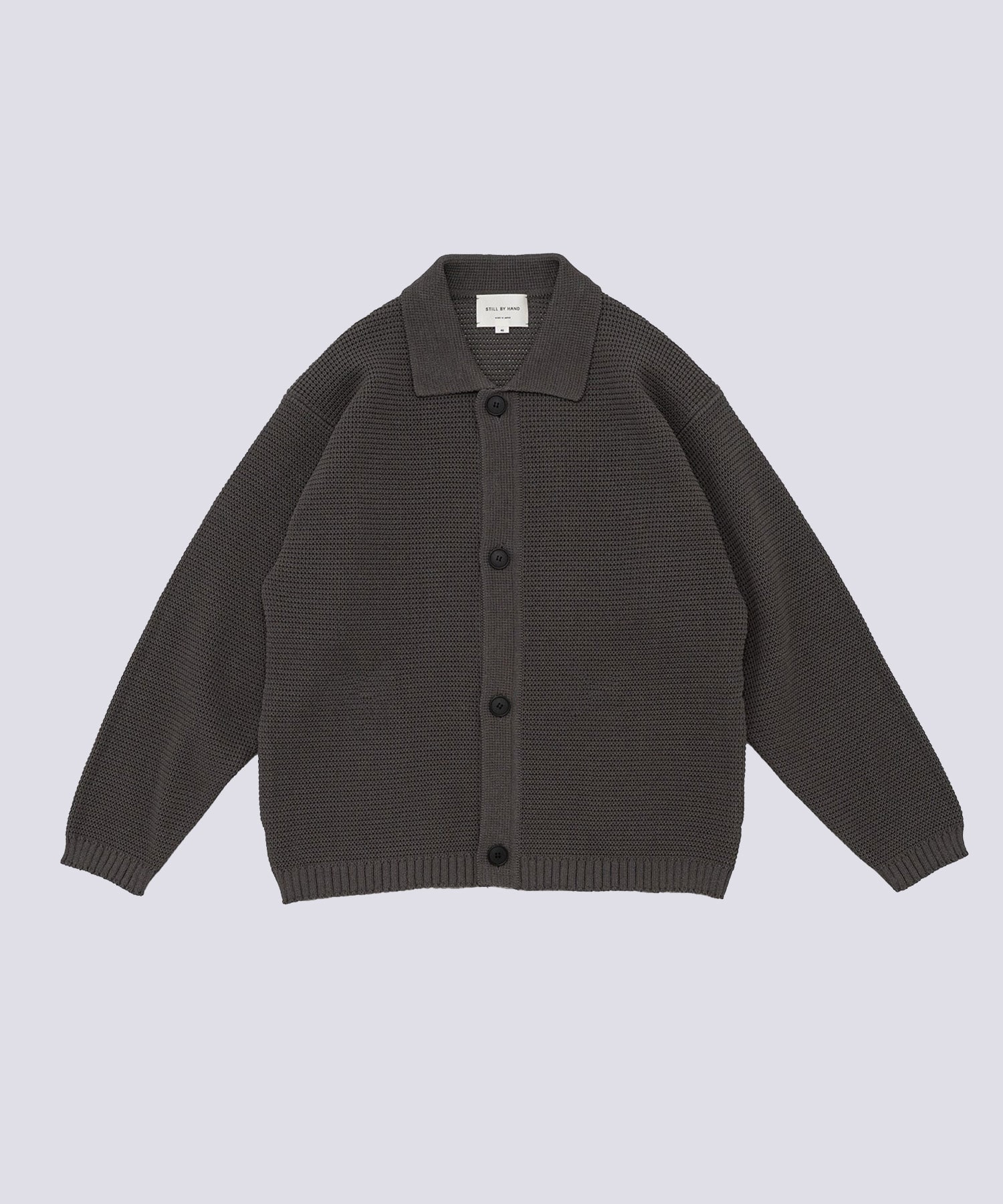 Paper mixed knitted blouson