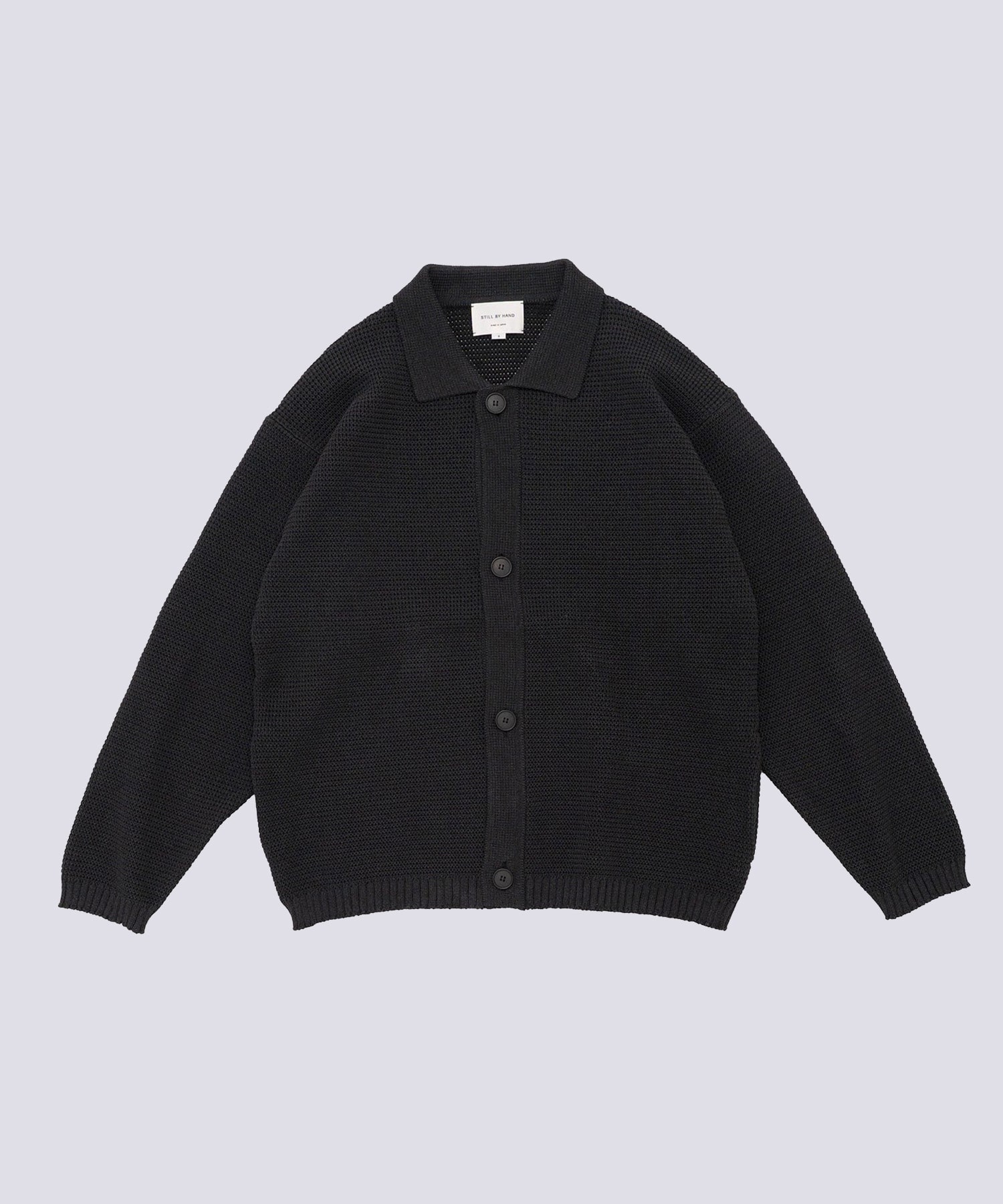 Paper mixed knitted blouson