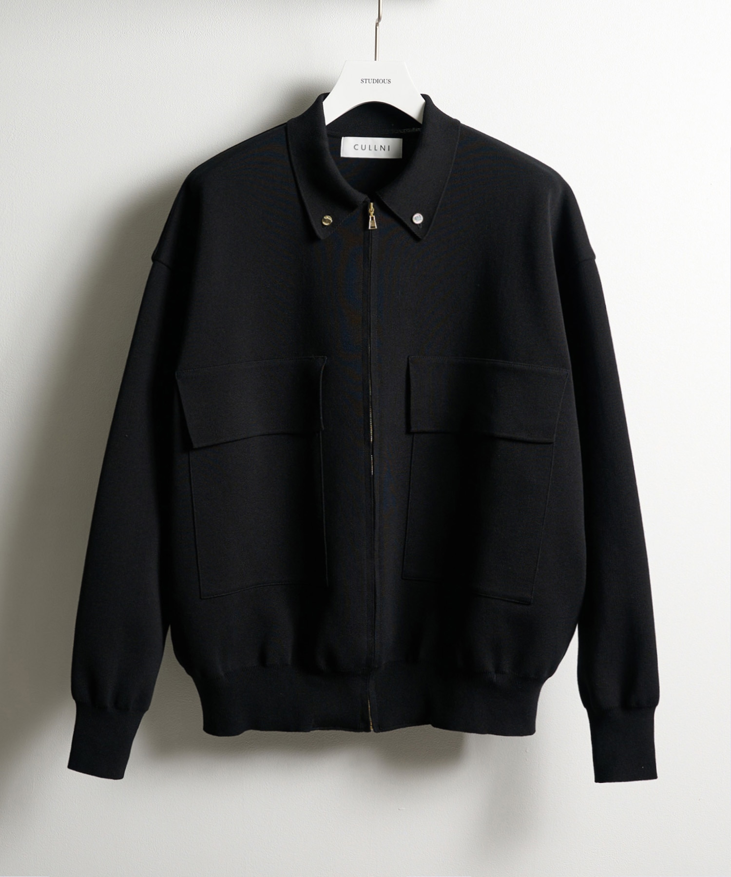 別注 BIG POCKET ZIP UP KNIT JACKET