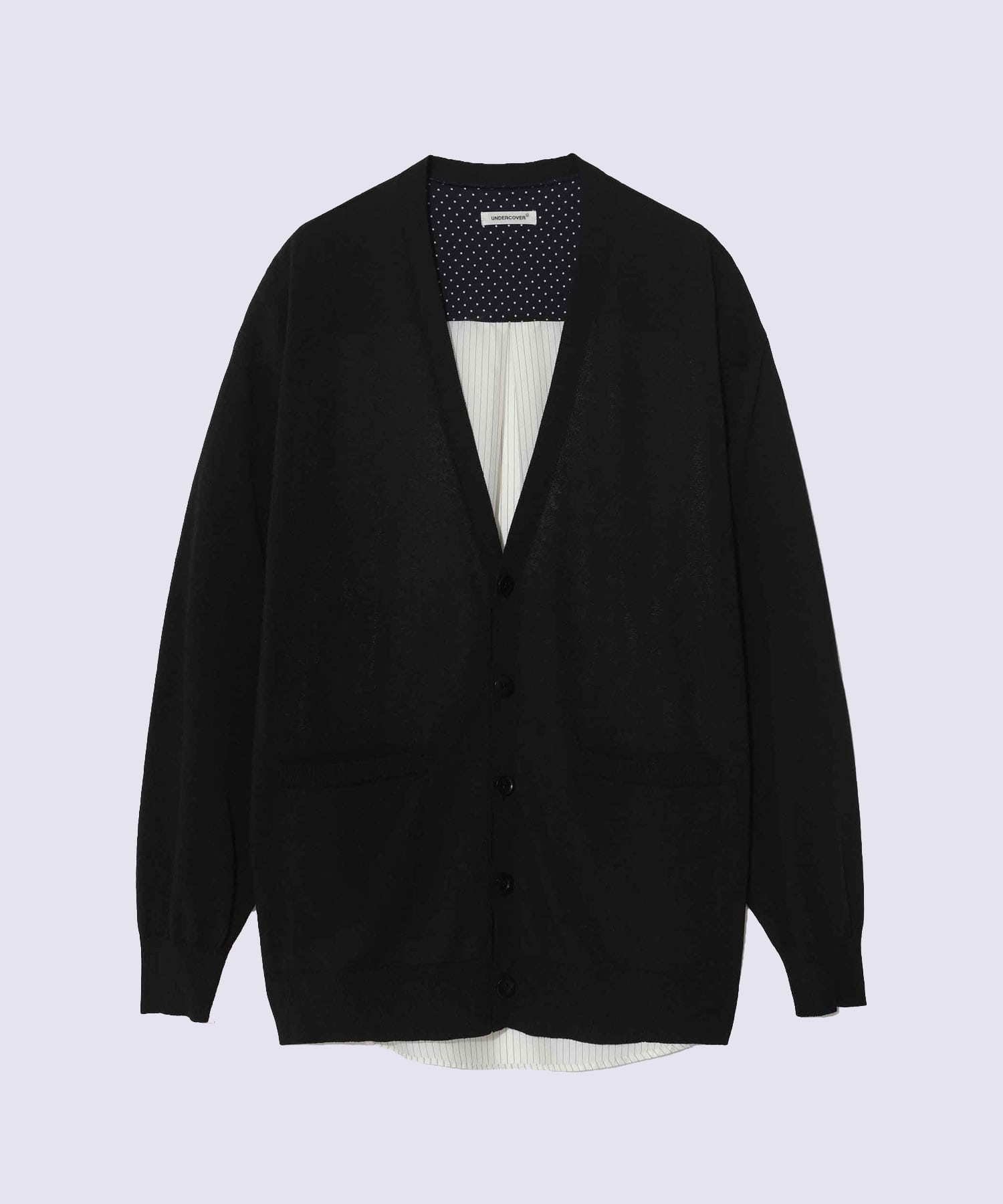 UP1F4902　背面シャツカーディガン