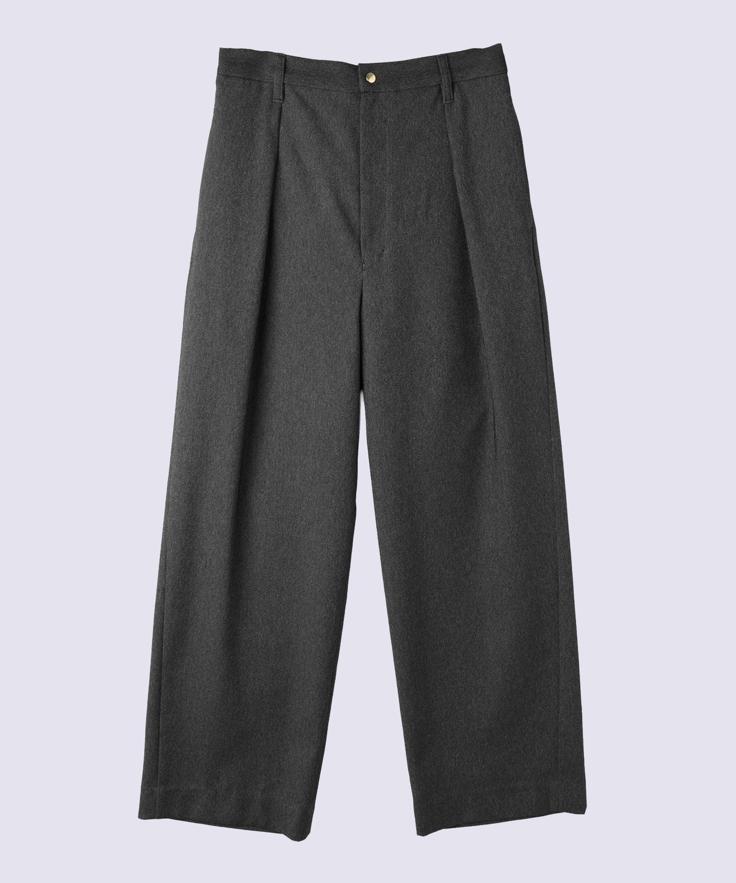 Faux Denim Tuck Wide Pant