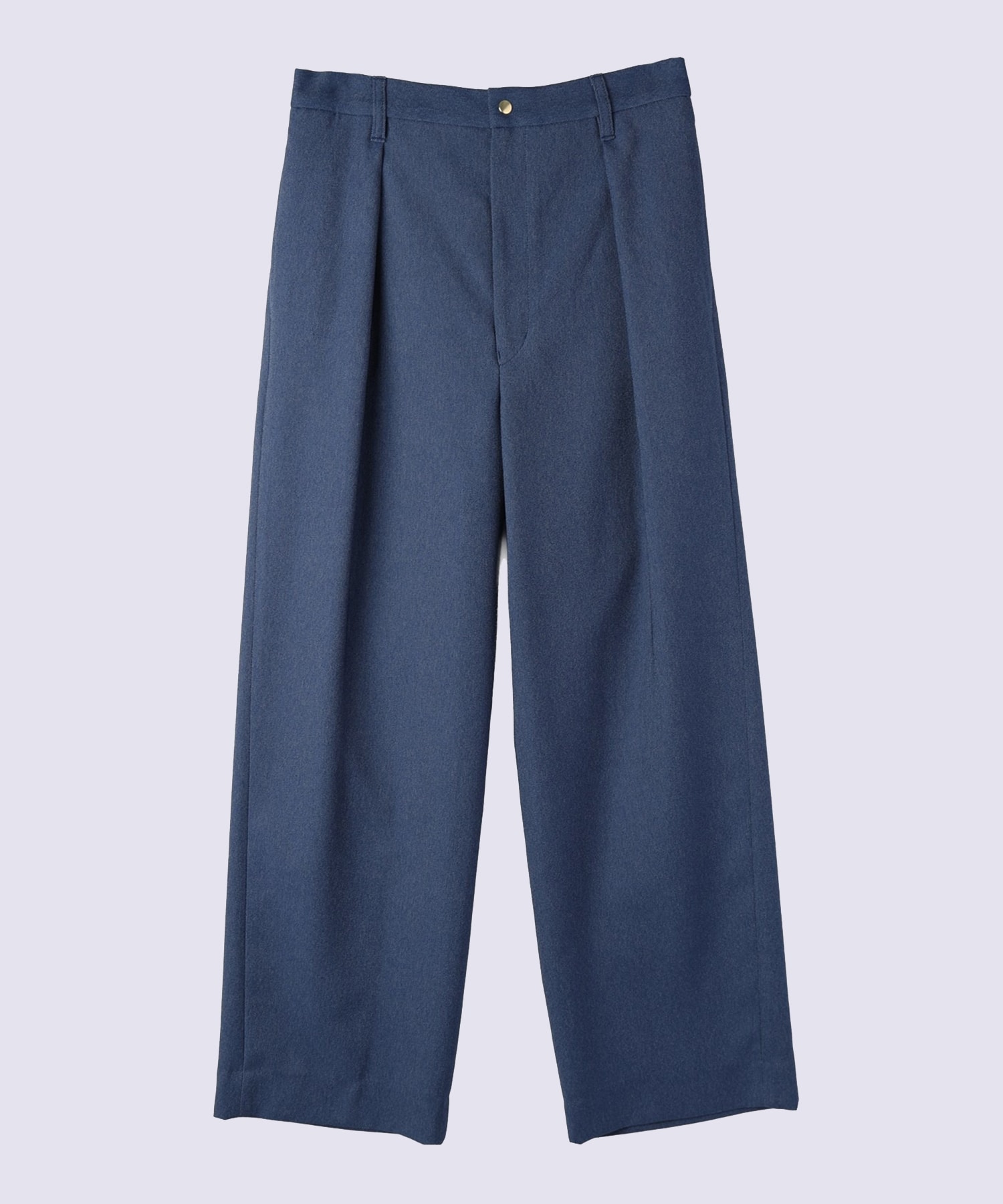 Faux Denim Tuck Wide Pant