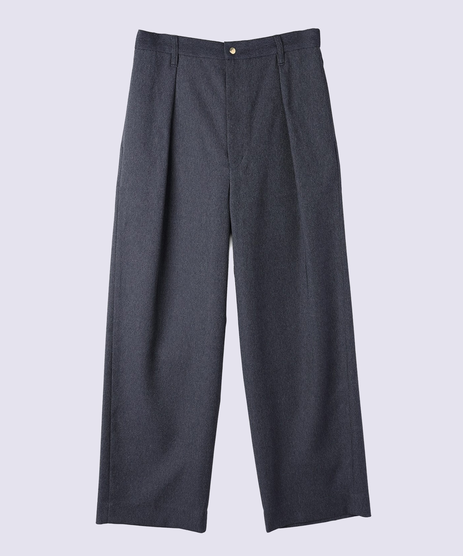 Faux Denim Tuck Wide Pant