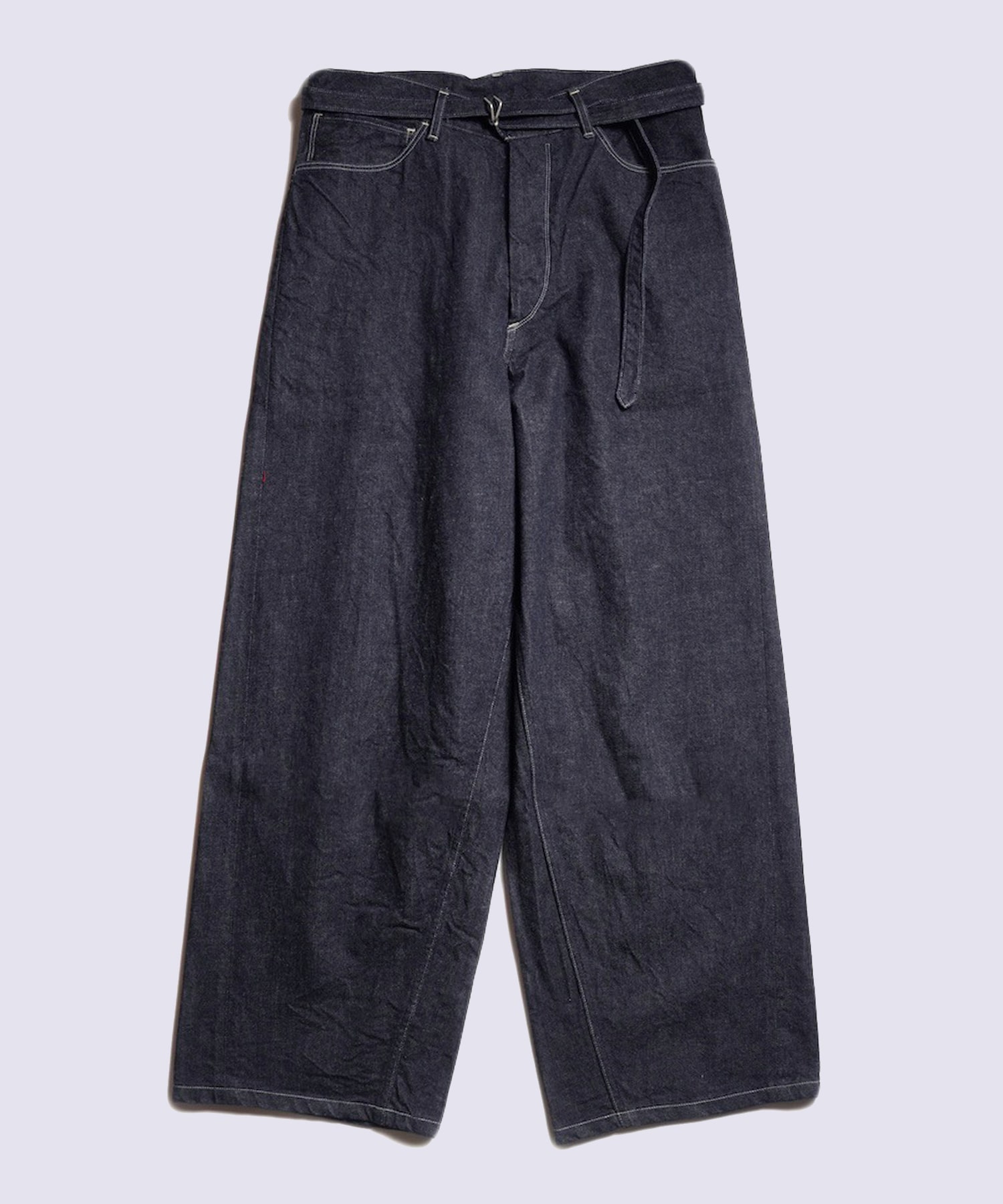 12.9oz Denim Bias Belted Pants