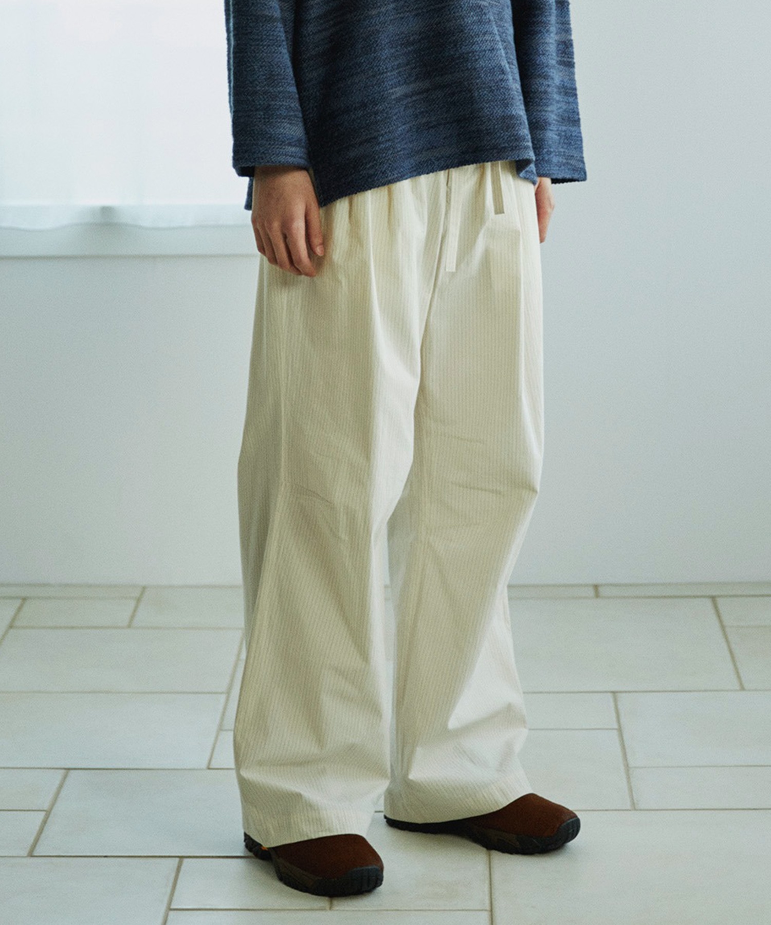 Striped Wide Trousers